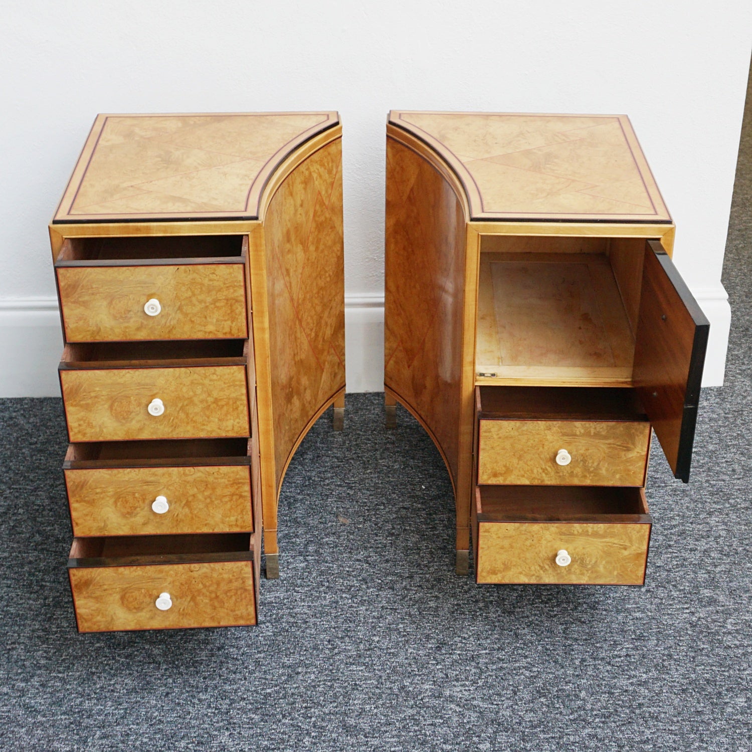 James Henry Sellers Art Deco Pair of Bedside Cabinets - Jeroen Markies Art Deco