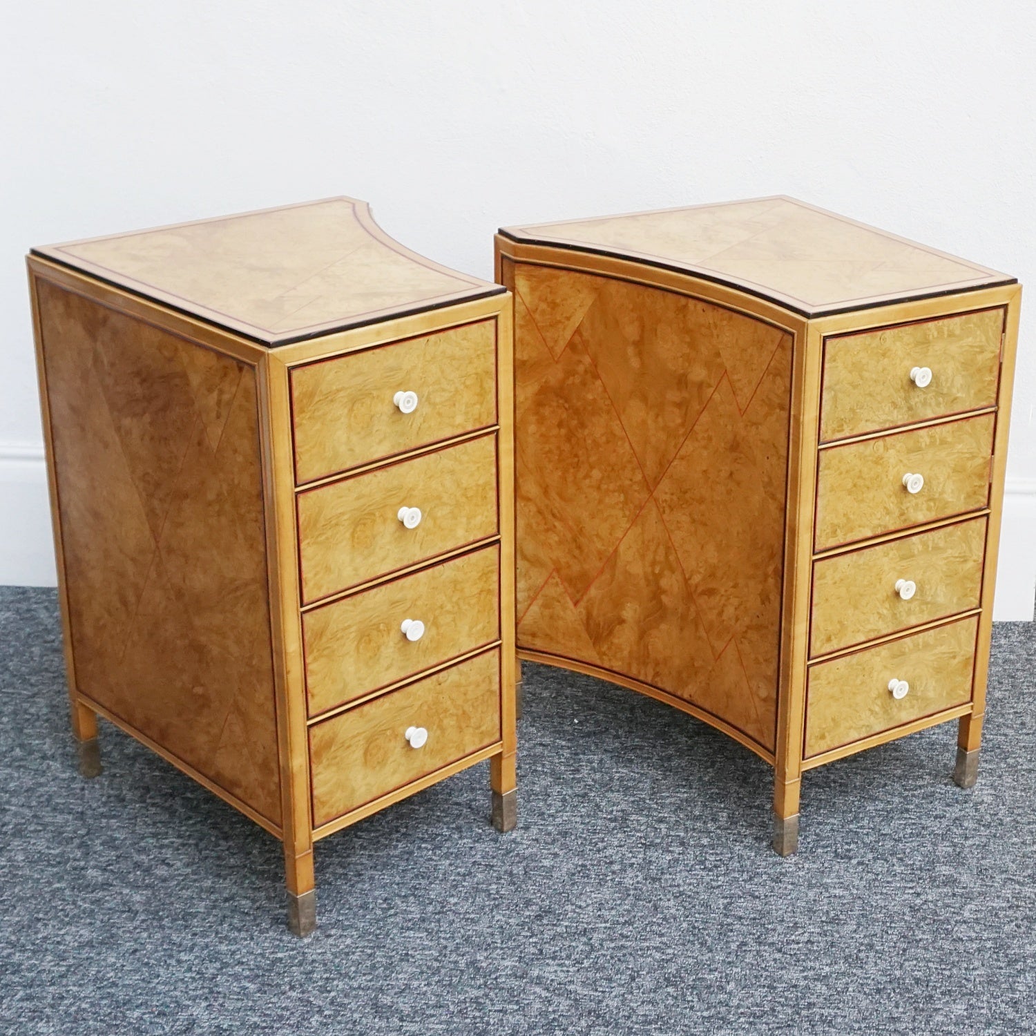 James Henry Sellers Art Deco Pair of Bedside Cabinets - Jeroen Markies Art Deco