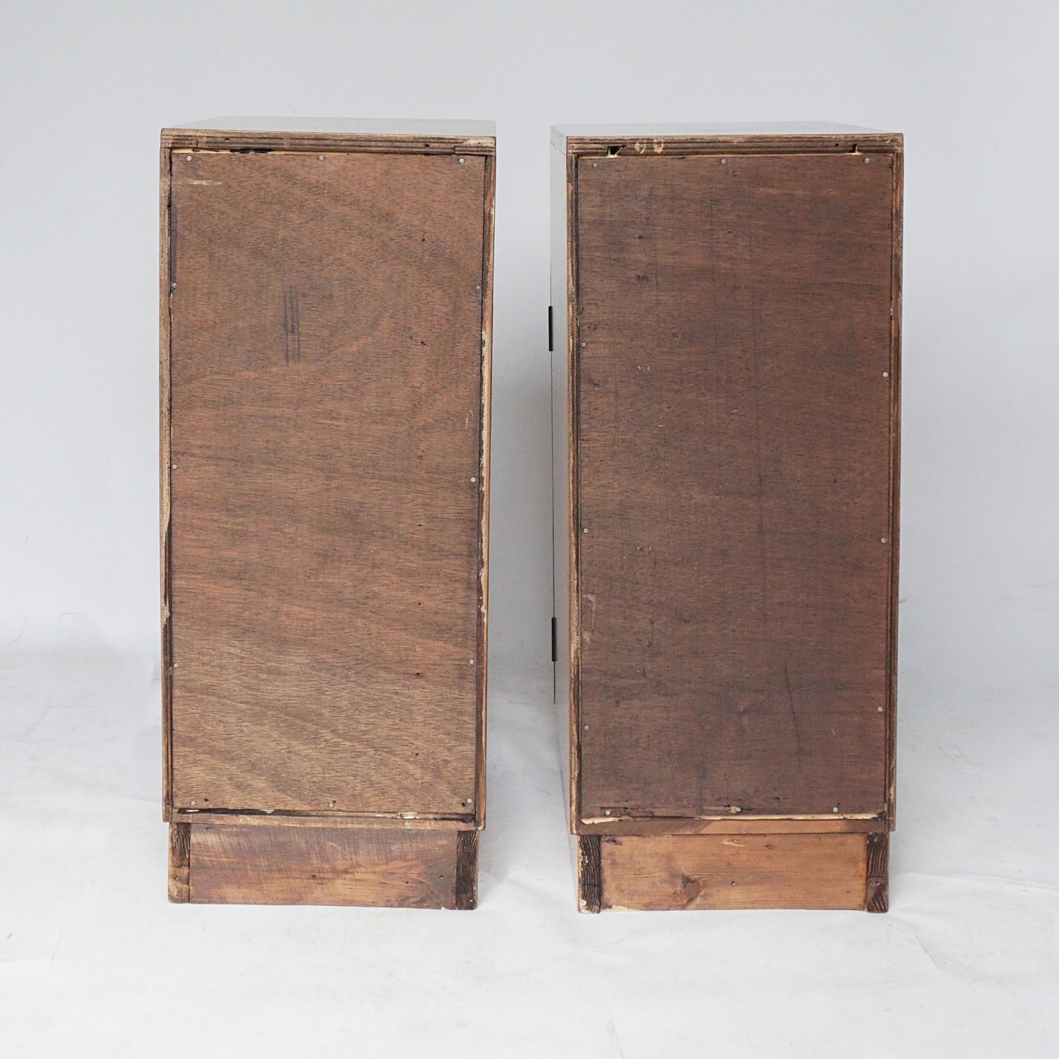 Art Deco Bedside Cabinets Birdseye Maple and Walnut - Jeroen Markies Art Deco