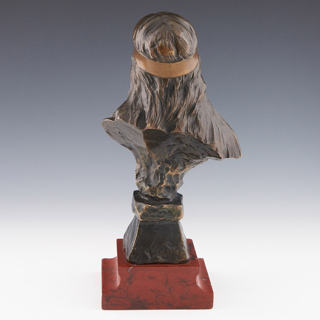 Original Emmanuel Villanis 'Bohemienne' bronze sculpture - Jeroen Markies Art Deco