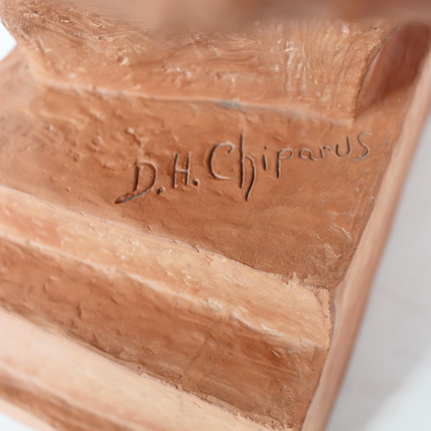 Demetre Chiparus Art Deco terracotta bust circa 1925