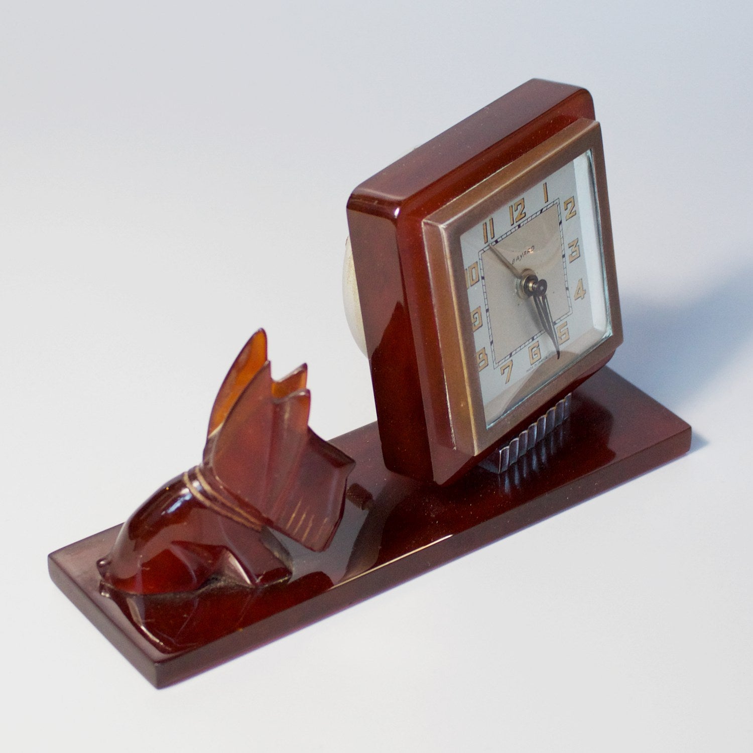 Art Deco Bakelite Desk Clock by Bayard Jeroen Markies Art Deco