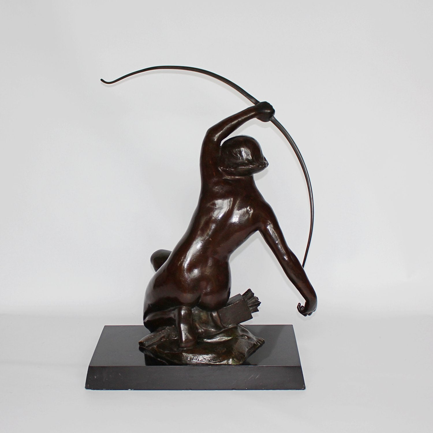 Art Nouveau Bronze sculpture of Diana