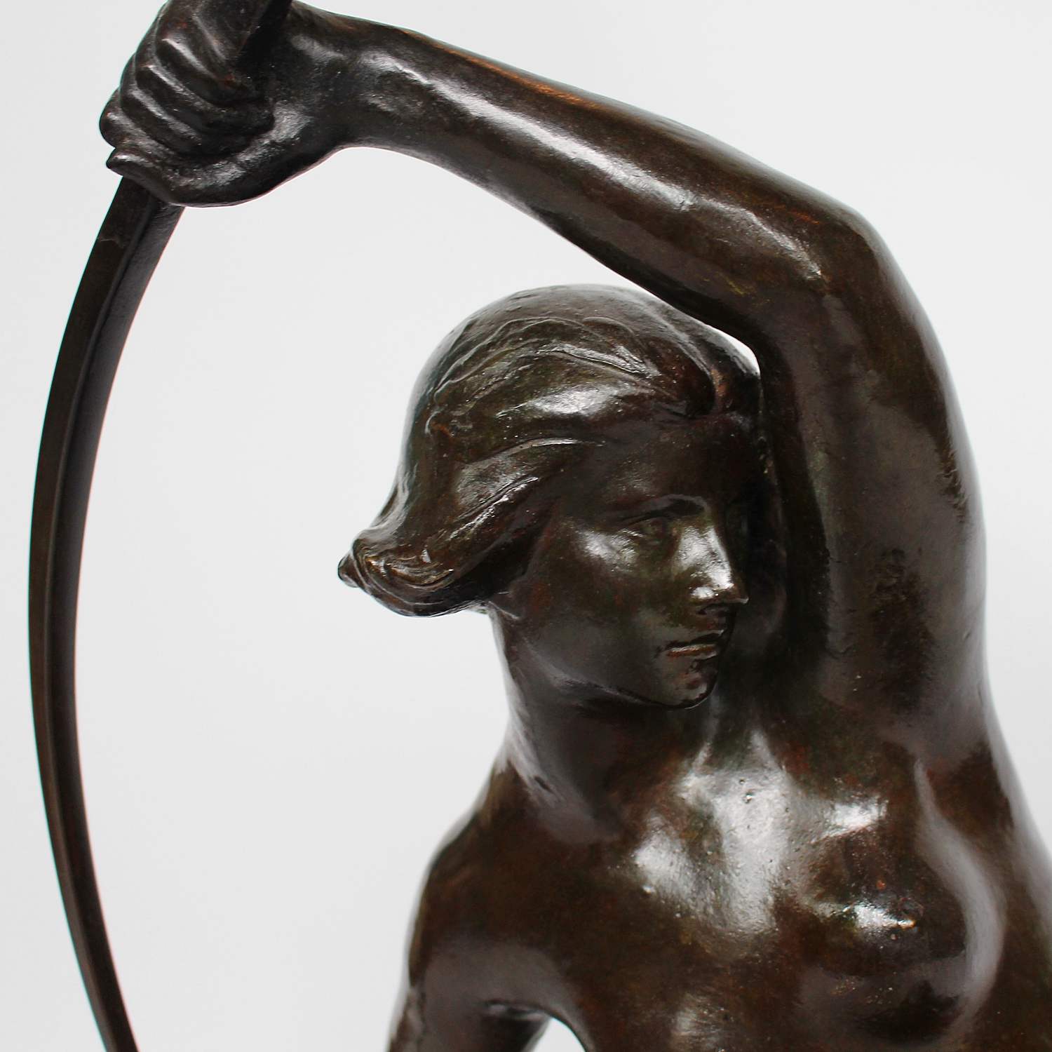 Art Nouveau Bronze sculpture of Diana