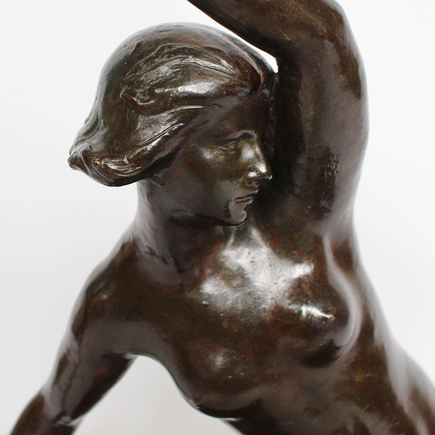 Art Nouveau Bronze sculpture of Diana