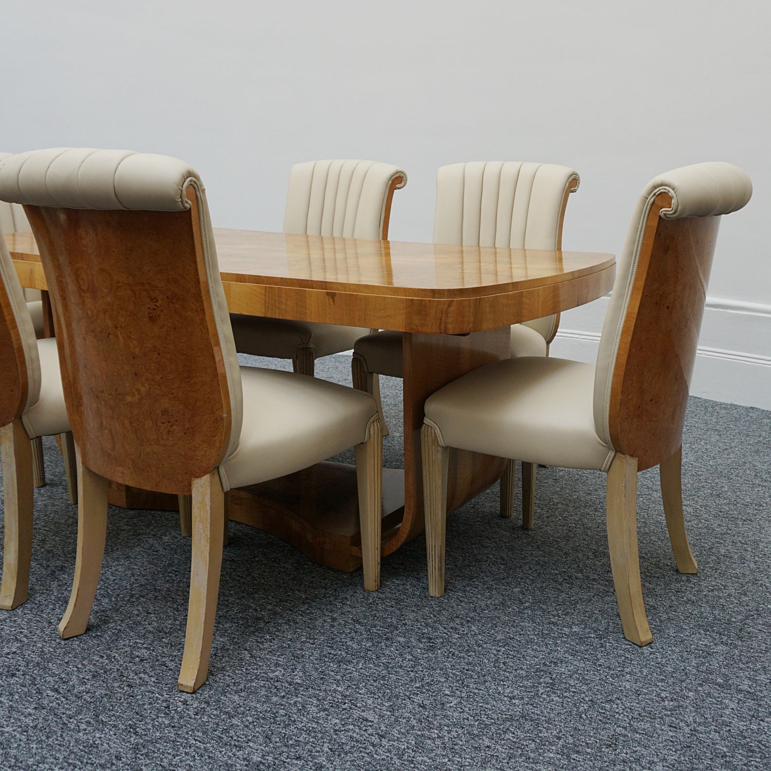 Original Art  Deco 6 Seat Dining Suit by Harry & Lou Epstein and Hille - Jeroen Markies Art Deco