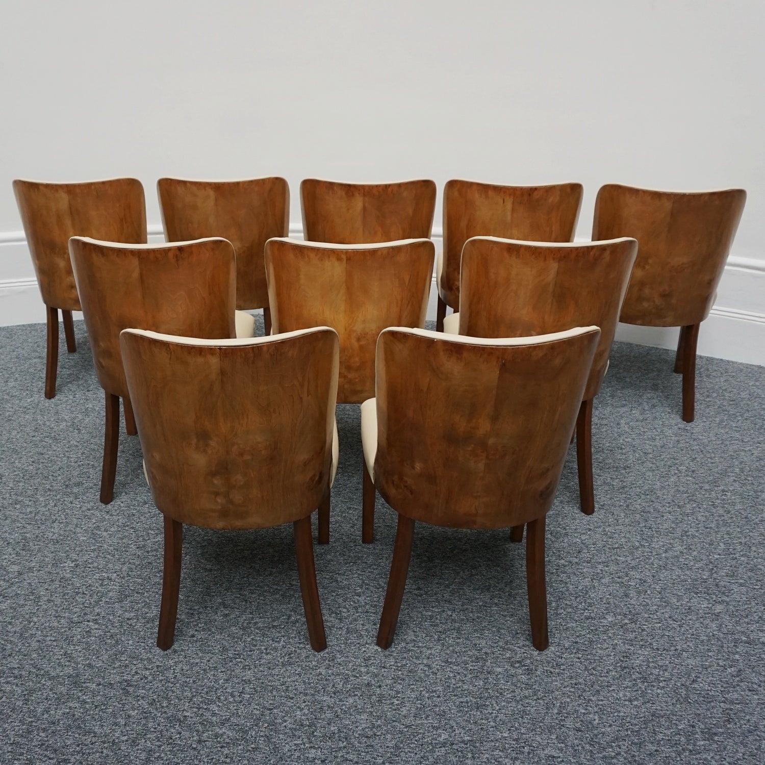 Original 1930's Art Deco Ten Seat Dining Suite by Harry & Lou Epstein - Jeroen Markies Art Deco