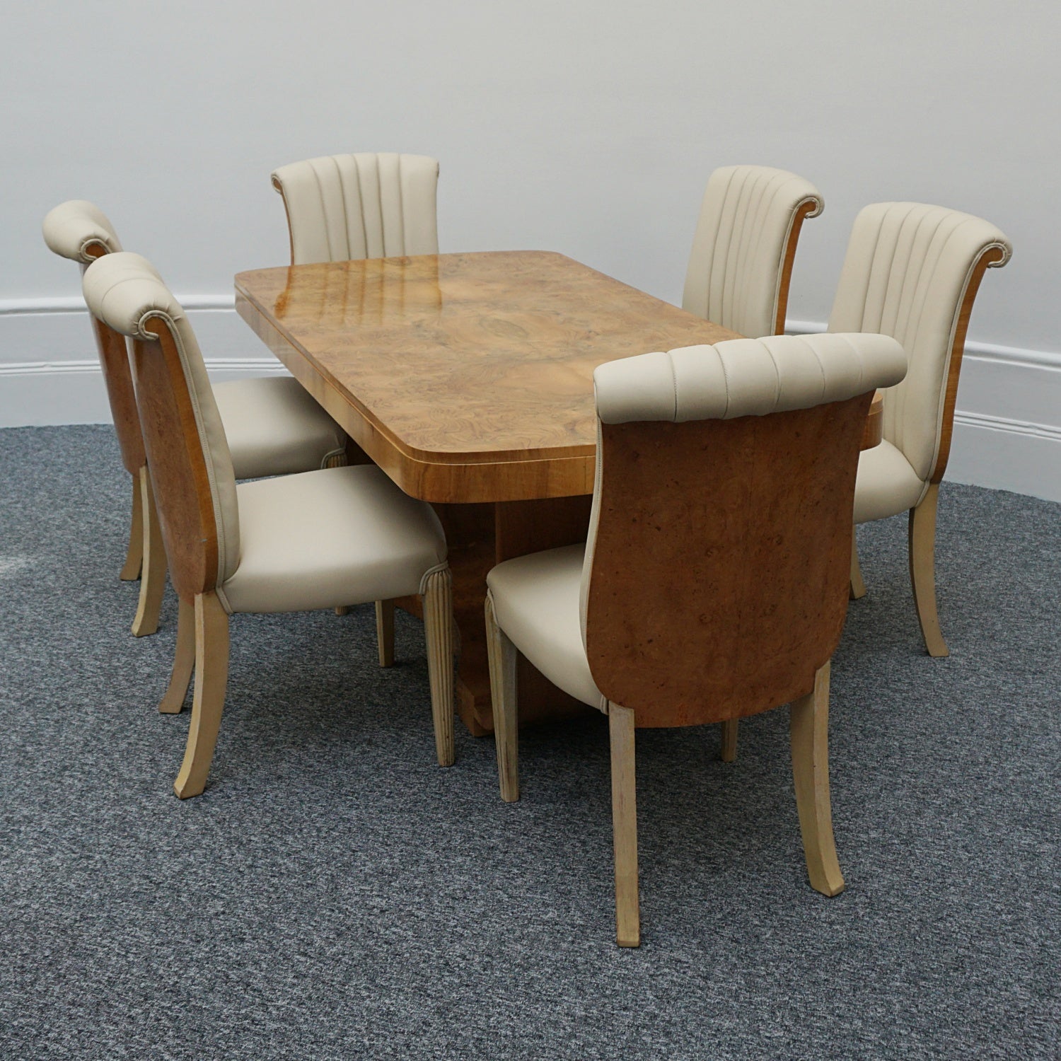 Original Art  Deco 6 Seat Dining Suit by Harry & Lou Epstein and Hille - Jeroen Markies Art Deco