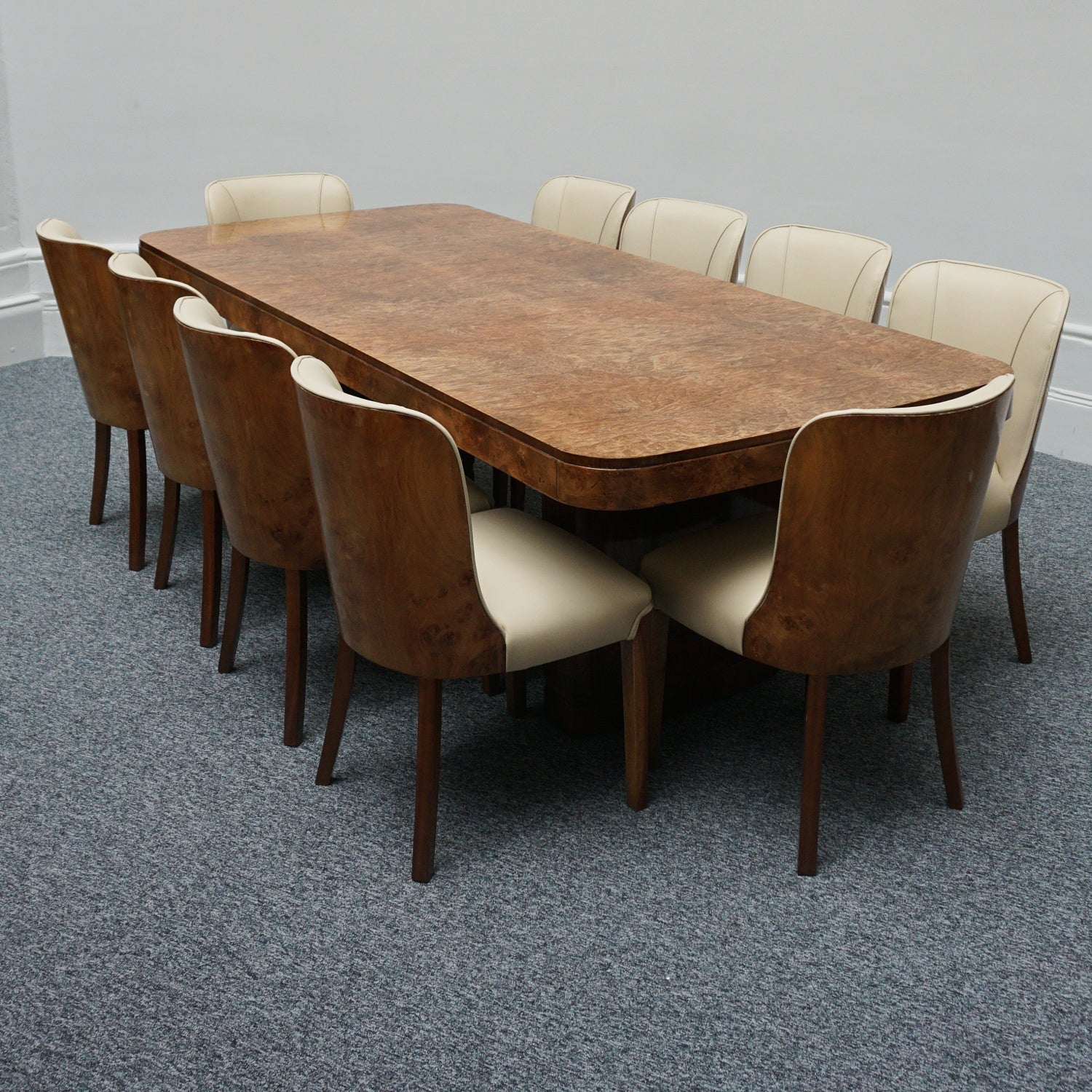Original 1930's Art Deco Ten Seat Dining Suite by Harry & Lou Epstein - Jeroen Markies Art Deco