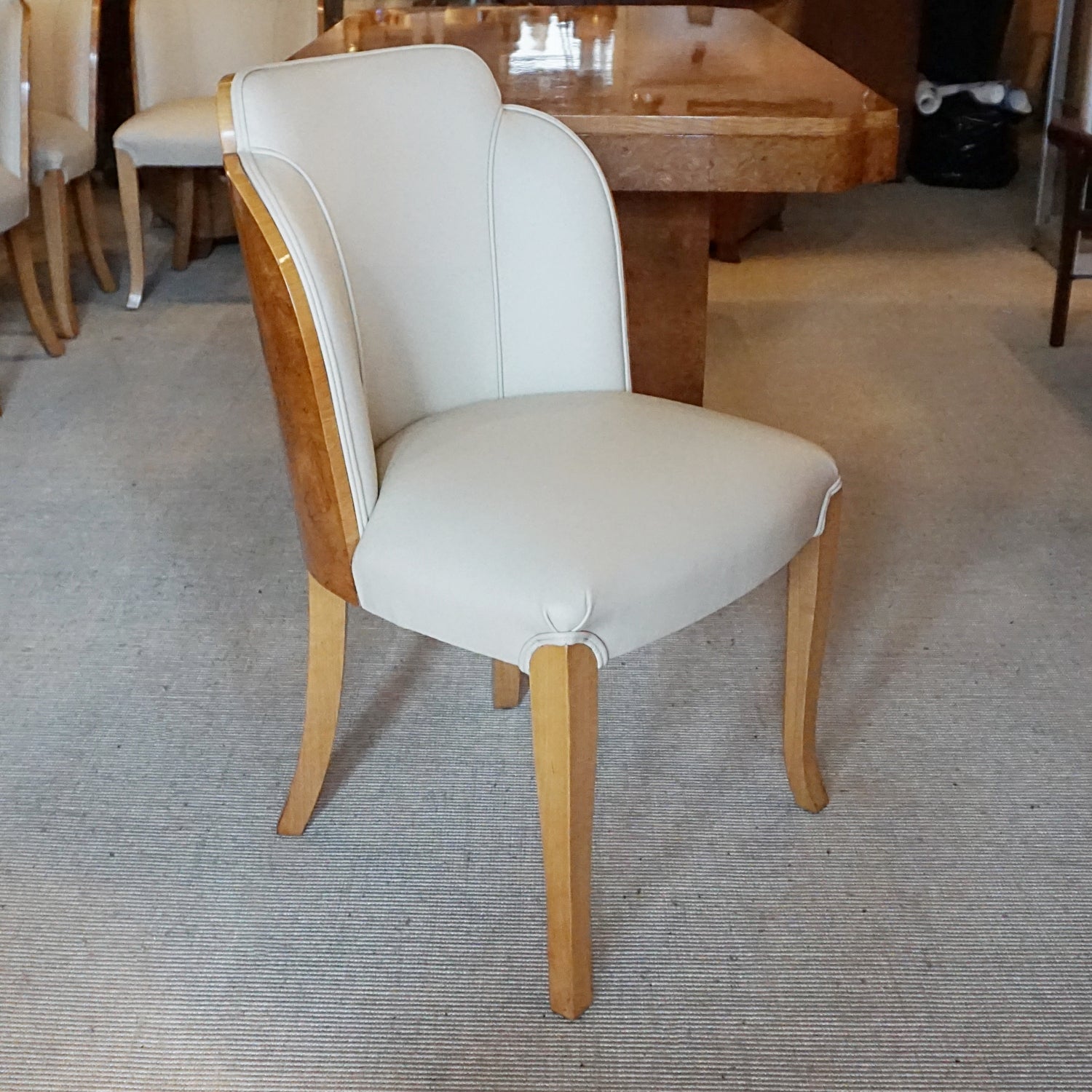 Art Deco 6 Seat Dining Suite by Harry & Lou Epstein English, Circa 1930  Jeroen Markies Art Deco