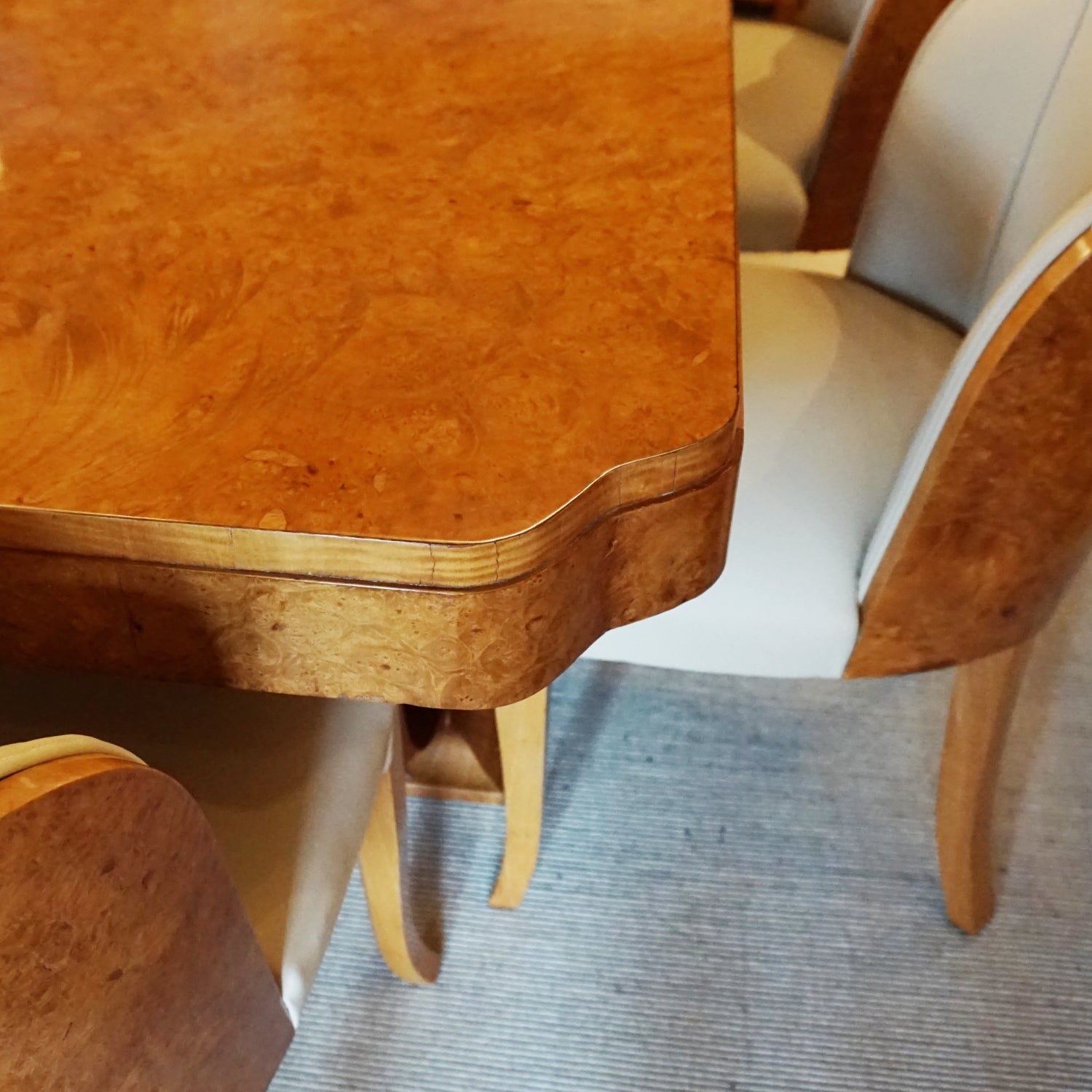 Art Deco 6 Seat Dining Suite by Harry & Lou Epstein English, Circa 1930  Jeroen Markies Art Deco