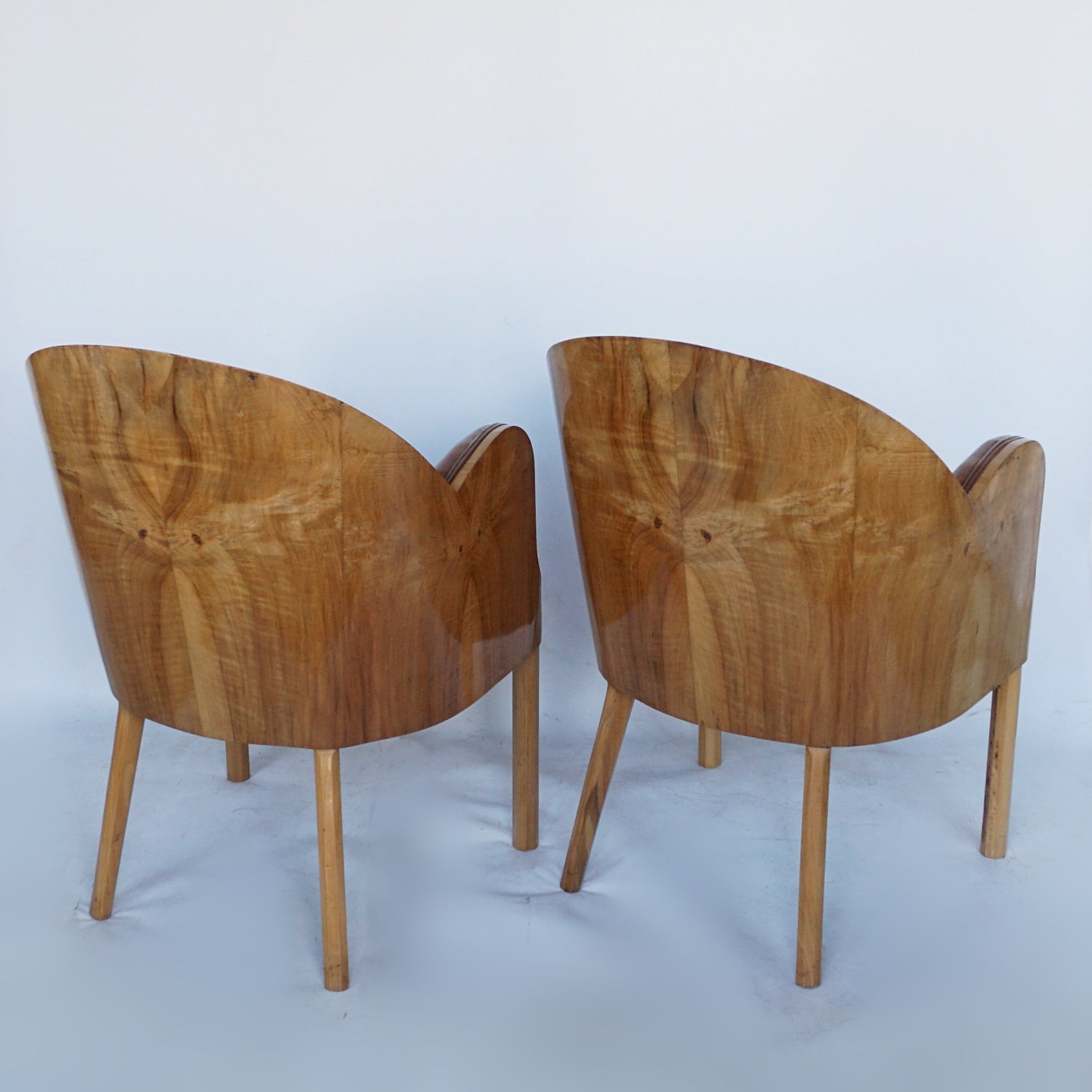 An Original Vintage Art Deco Pair of Armchairs by Harry & Lou Epstein - Jeroen Markies Art Deco