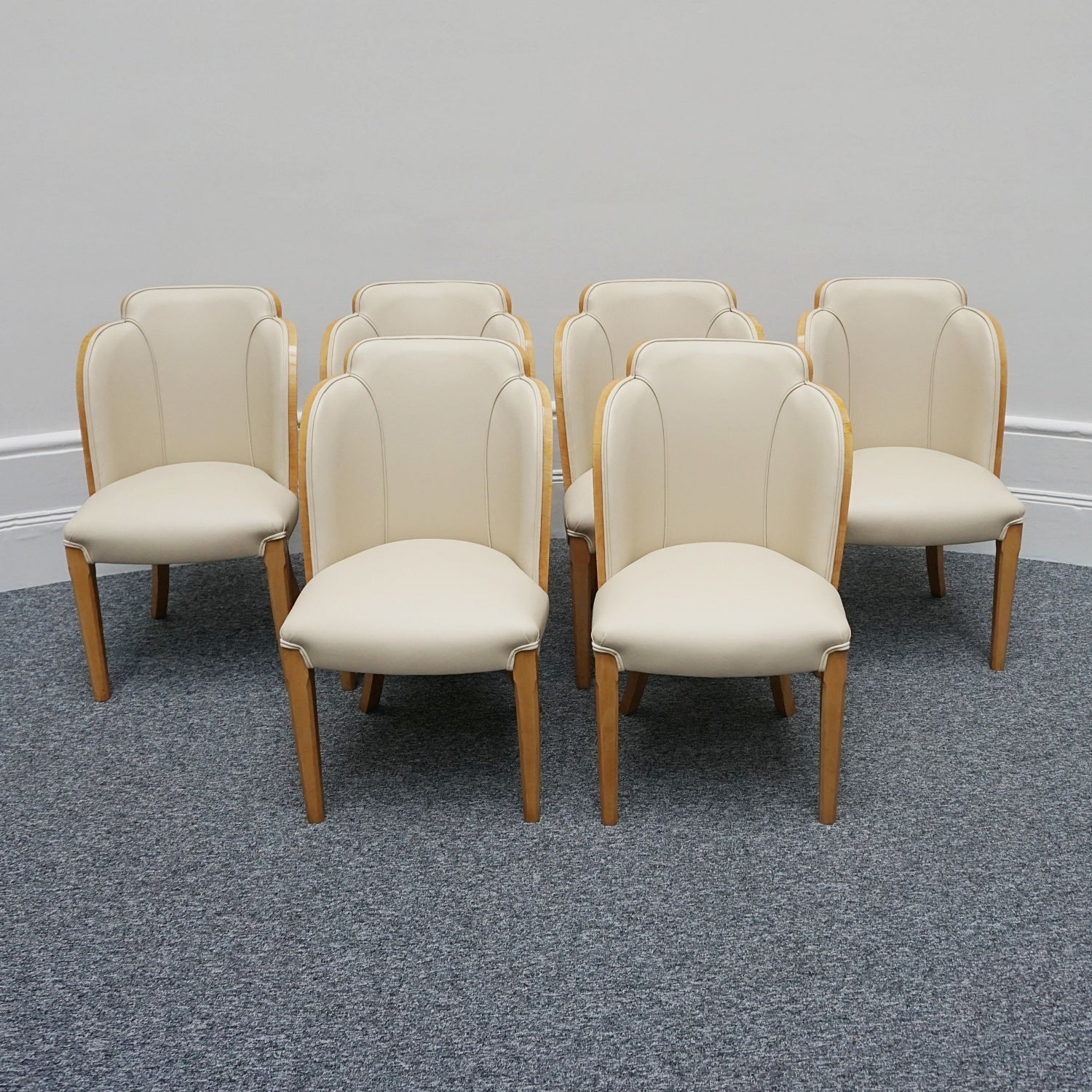 Art Deco Six Seat Dining Suite by Harry & Lou Epstein English, Circa 1930 - Jeroen Markies Art Deco