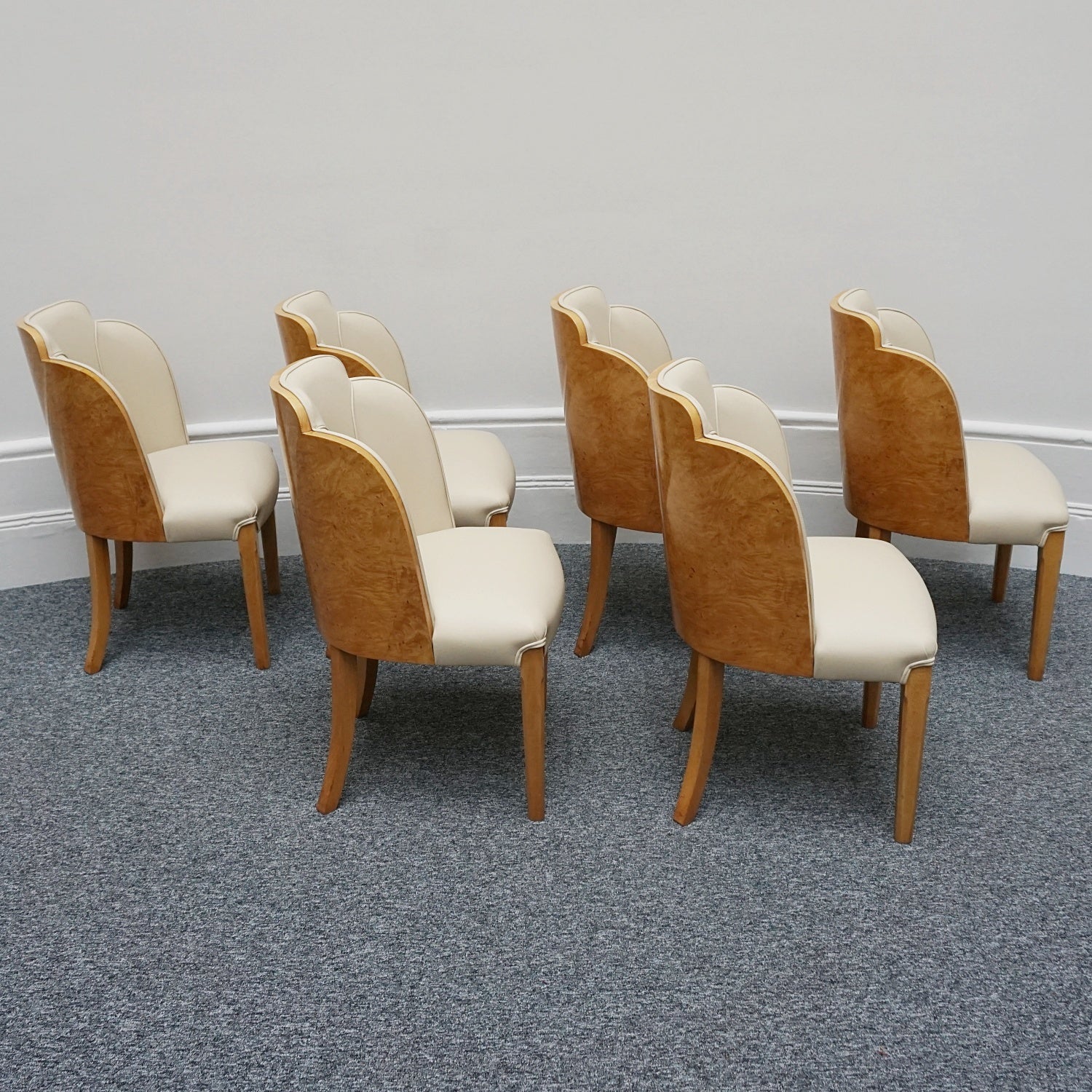 Art Deco Six Seat Dining Suite by Harry & Lou Epstein English, Circa 1930 - Jeroen Markies Art Deco