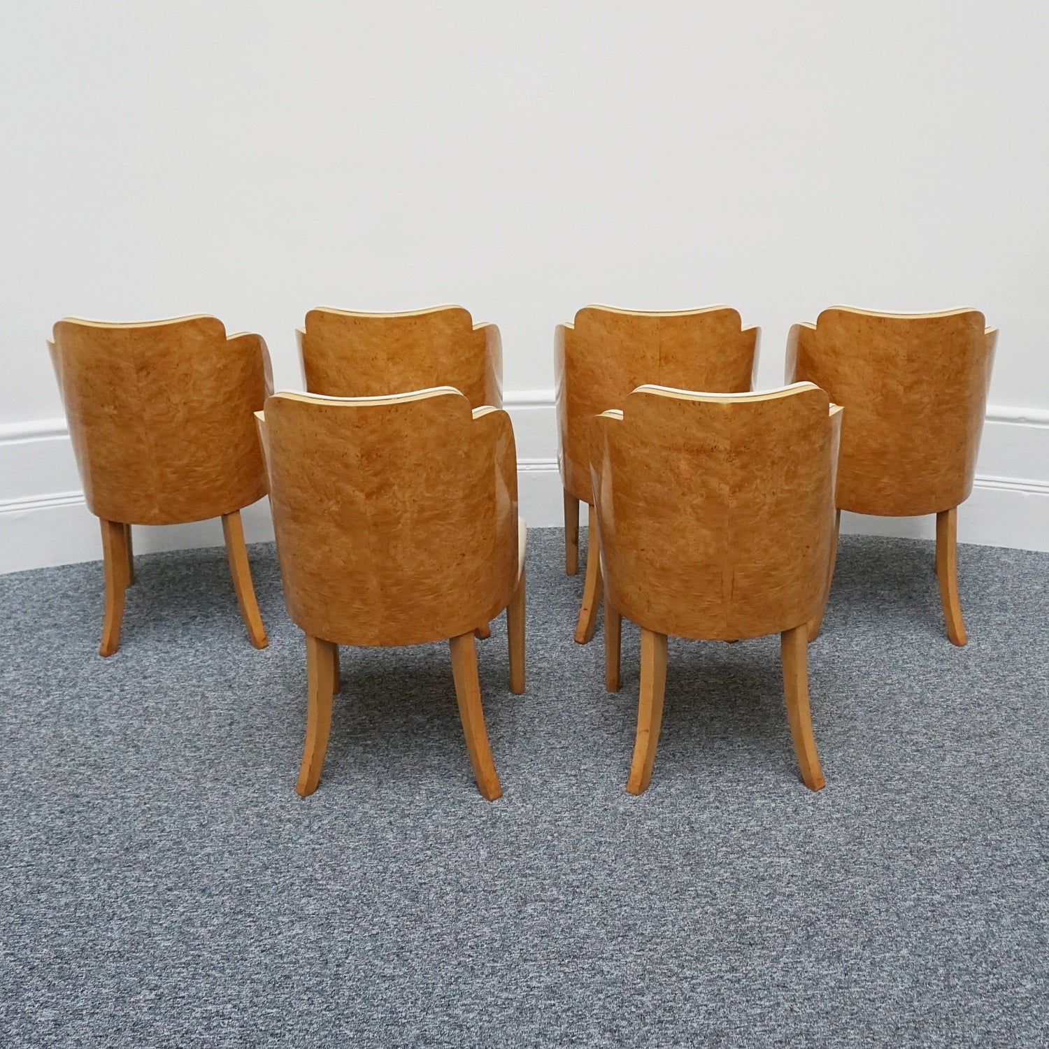 Art Deco Six Seat Dining Suite by Harry & Lou Epstein English, Circa 1930 - Jeroen Markies Art Deco