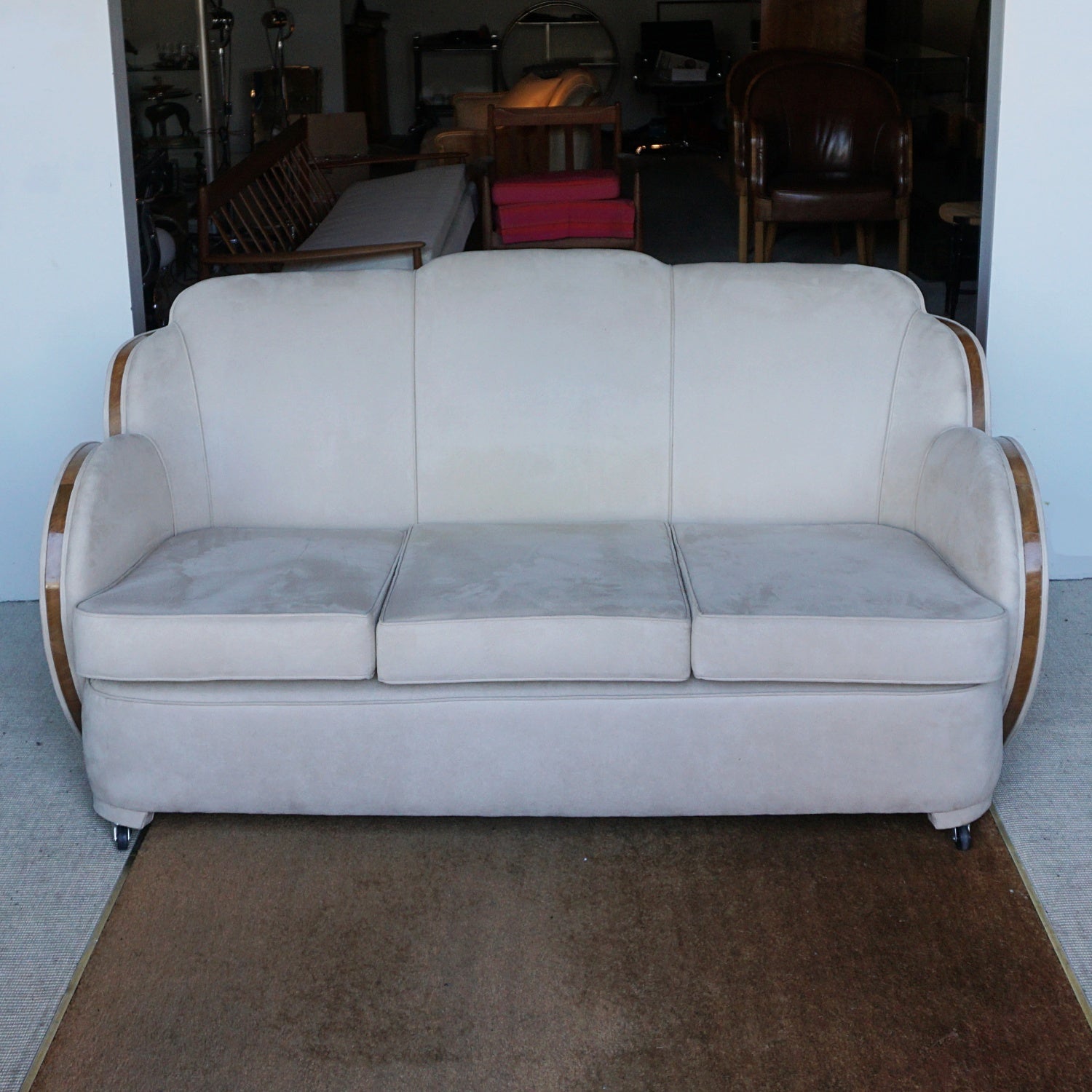 Art Deco Cloud Three Seat Sofa by Harry & Lou Epstein Circa 1930 - Jeroen Markies Art Deco