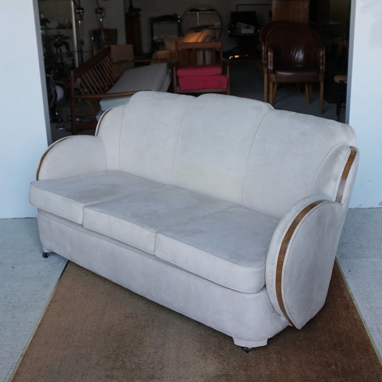 Art Deco Cloud Three Seat Sofa by Harry & Lou Epstein Circa 1930 - Jeroen Markies Art Deco