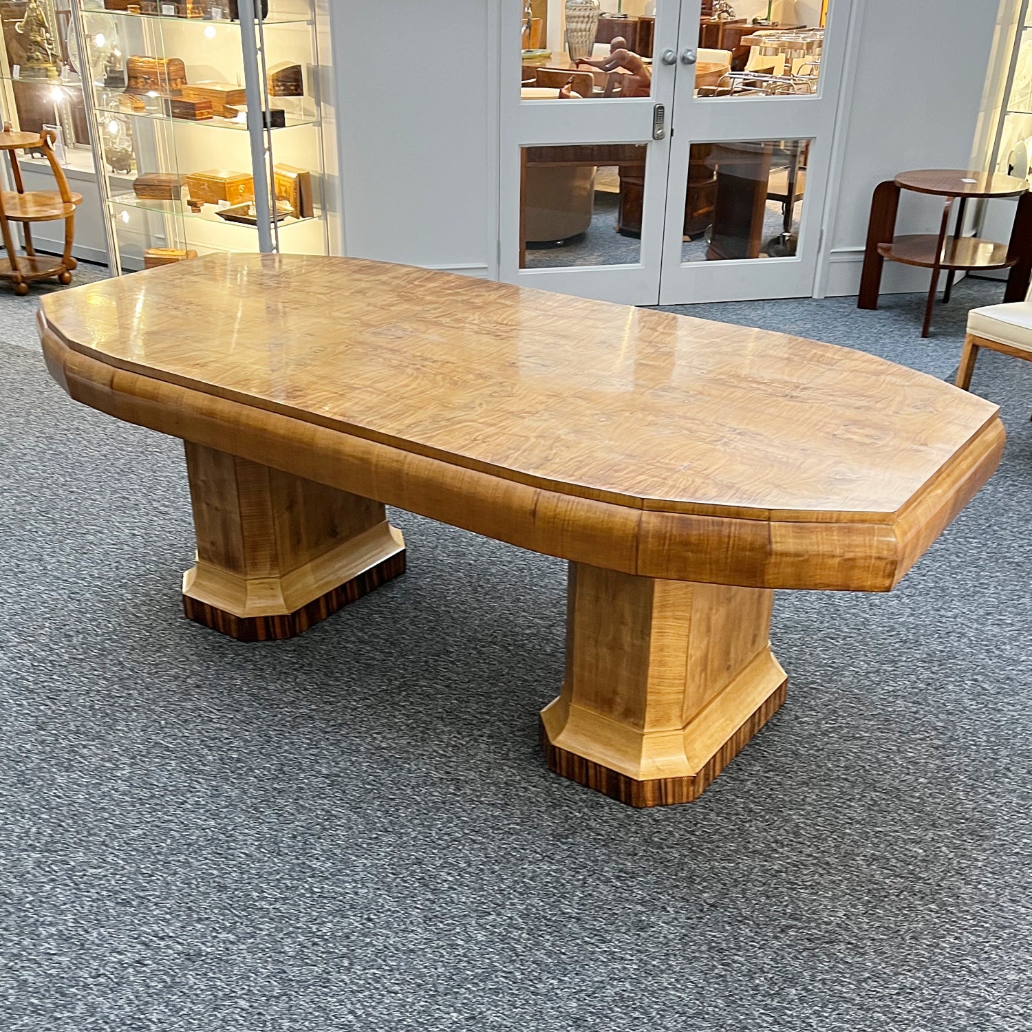 Vintage 1930's Art Deco 8 Seater Dining Suite-Burr walnut -Maurice Adams- Jeroen Markies Art Deco