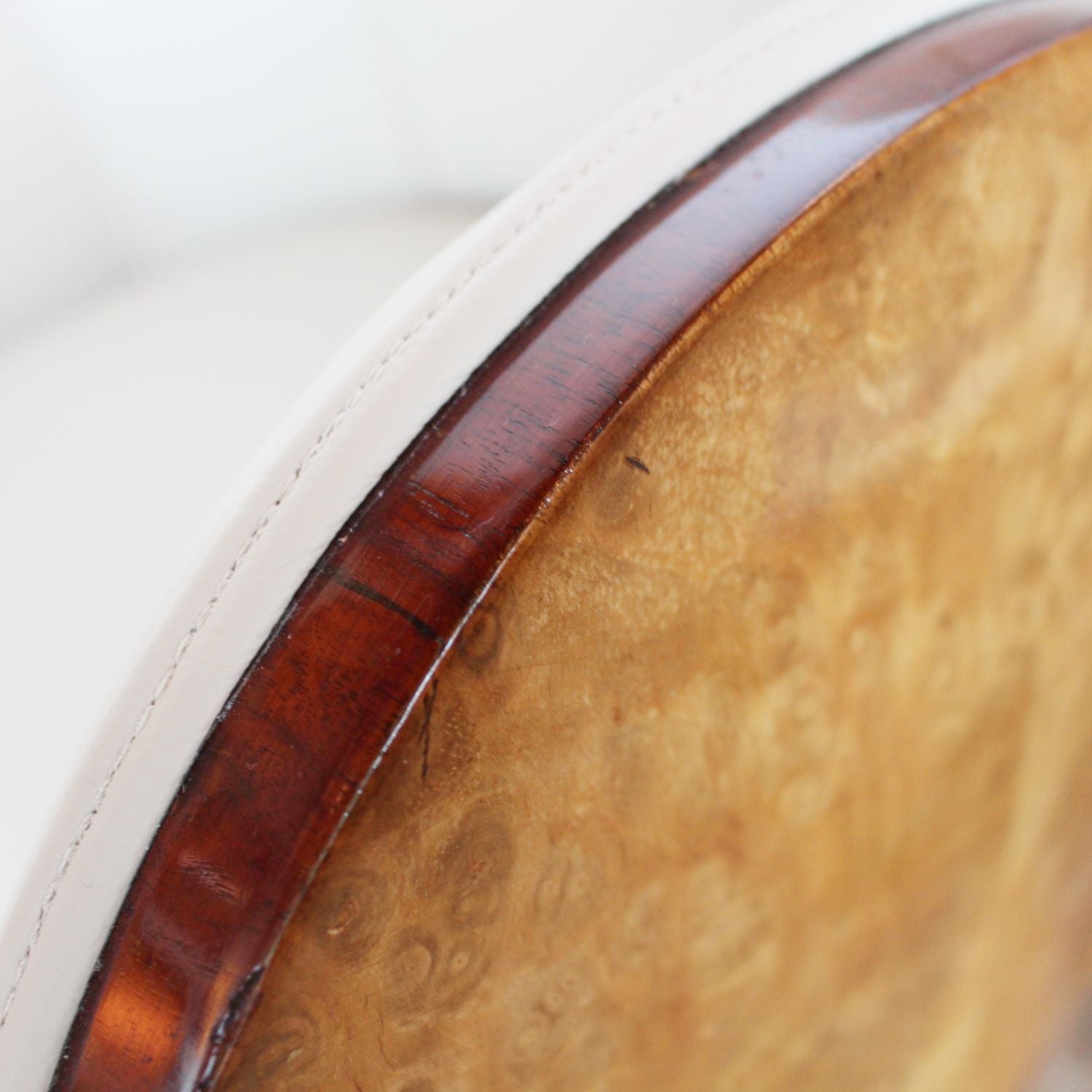 Epstein Art Deco cloud back chairs in burr walnut at Jeroen Markies