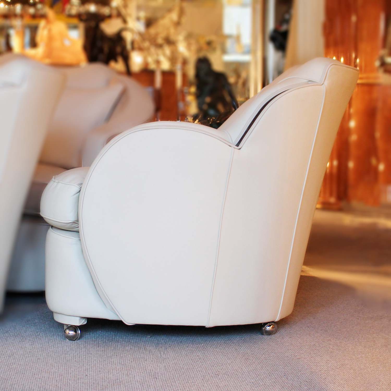 A pair of Art Deco cloud chairs by Harry & Lou Epstein circa 1930