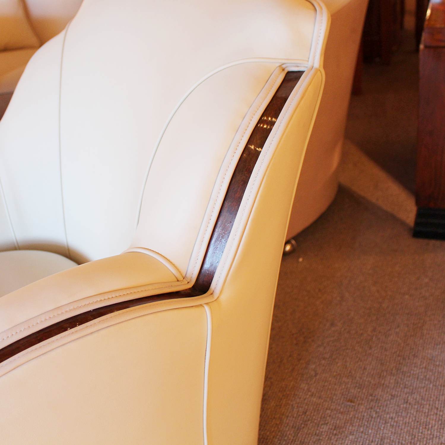 A pair of Art Deco cloud chairs by Harry & Lou Epstein circa 1930