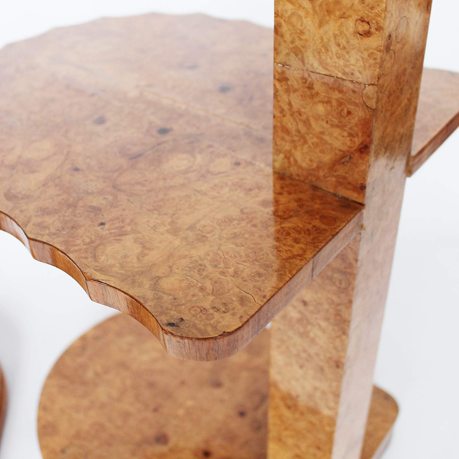 Epstein Art Deco side table floor lamps circa 1930