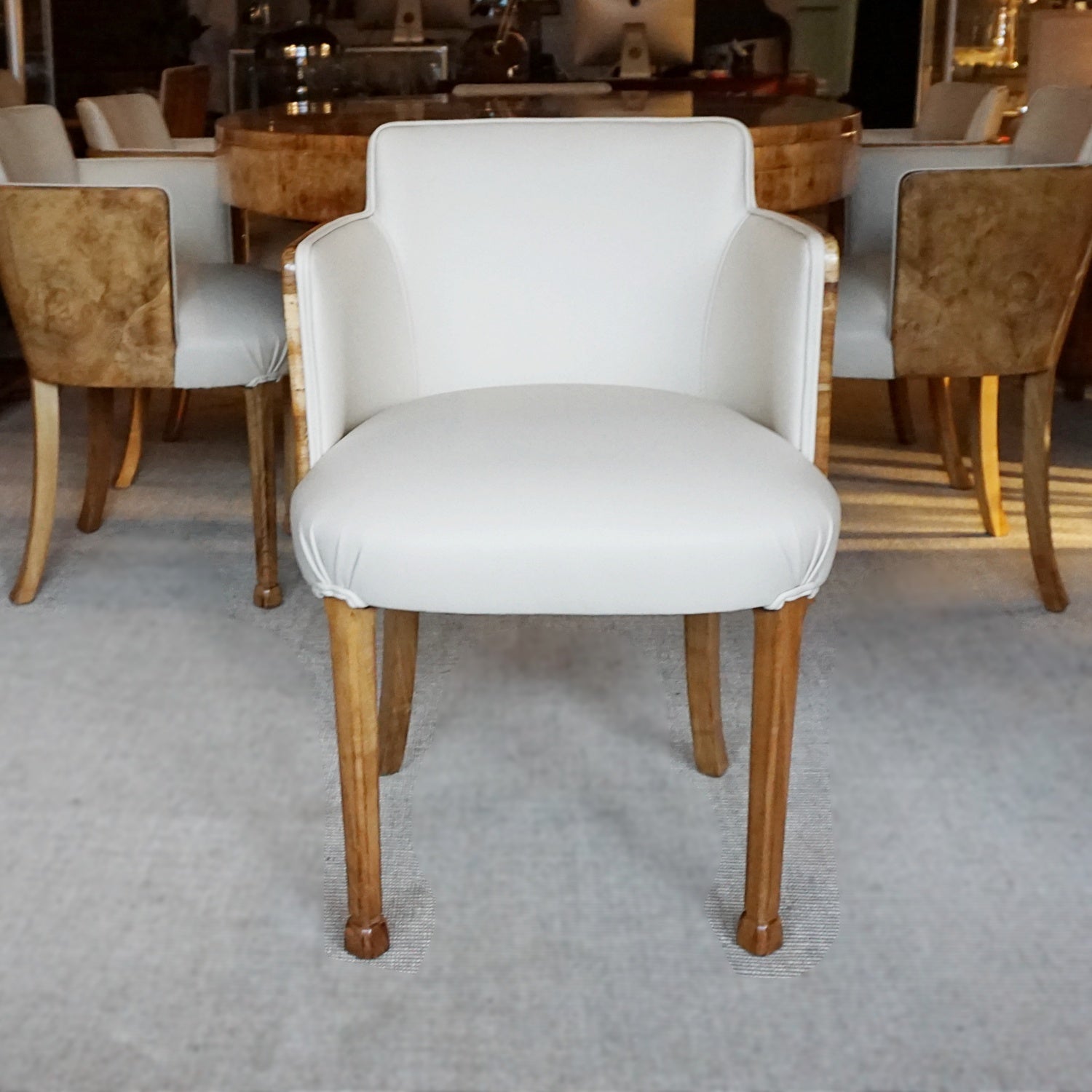 Art Deco Dining Suite by Maple & Co Vintage 6 Seat Dining Suite - Jeroen Markies Art Deco