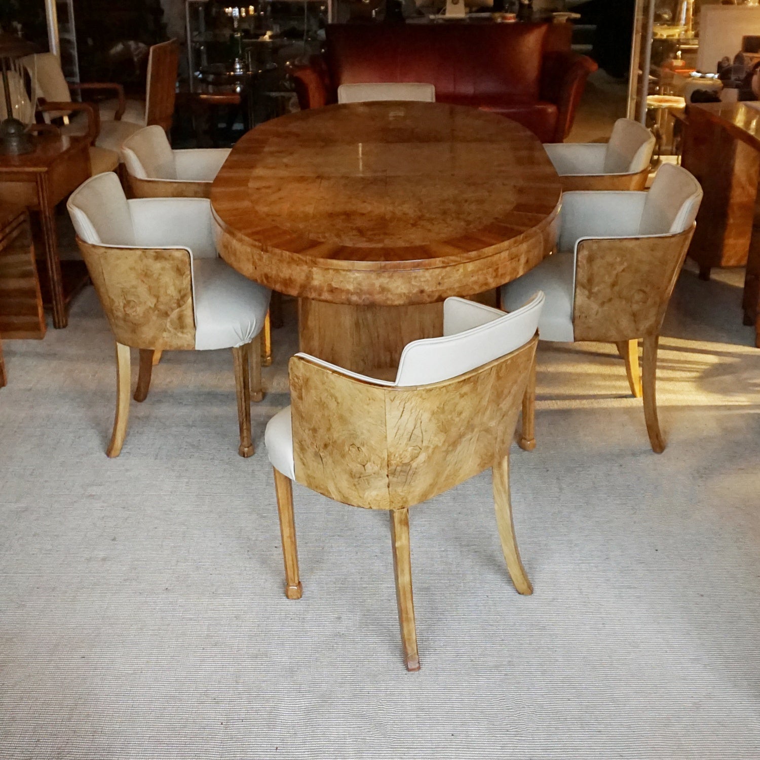 Art Deco Dining Suite by Maple & Co Vintage 6 Seat Dining Suite - Jeroen Markies Art Deco