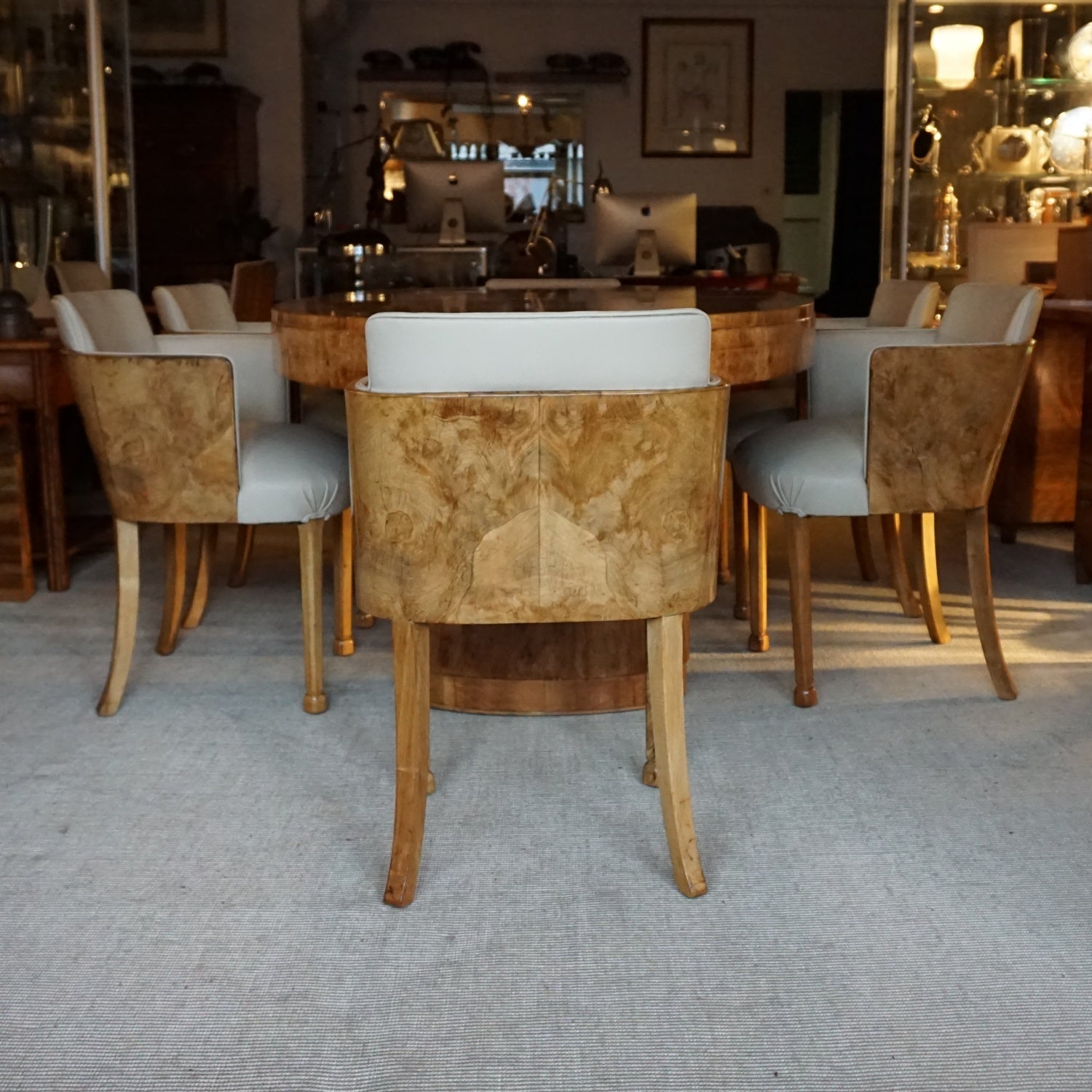 Art Deco Dining Suite by Maple & Co Vintage 6 Seat Dining Suite - Jeroen Markies Art Deco