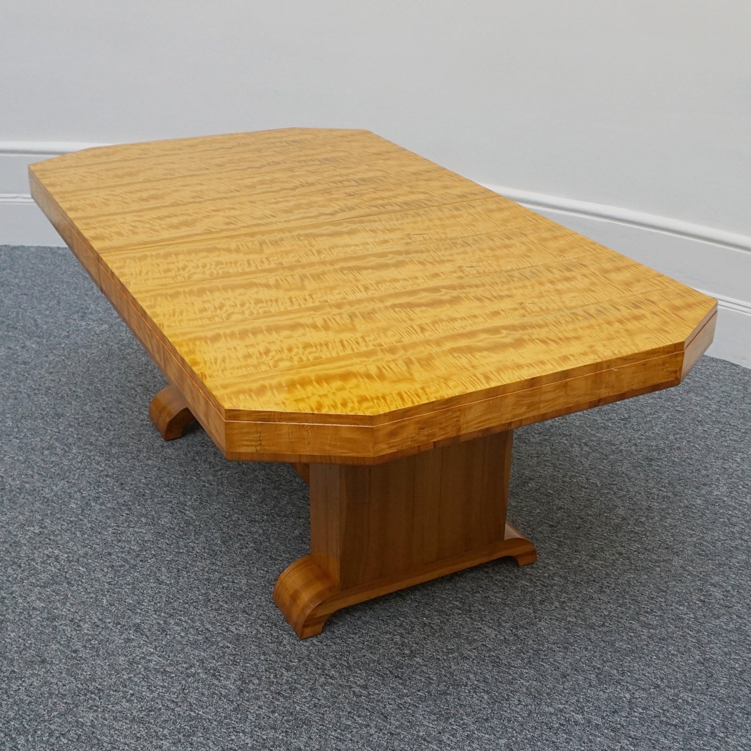 Stunning Original 10 Seat Dining Suite by Waring & Gillow English Made Art Deco - Satinwood - Jeroen Markies Art Deco