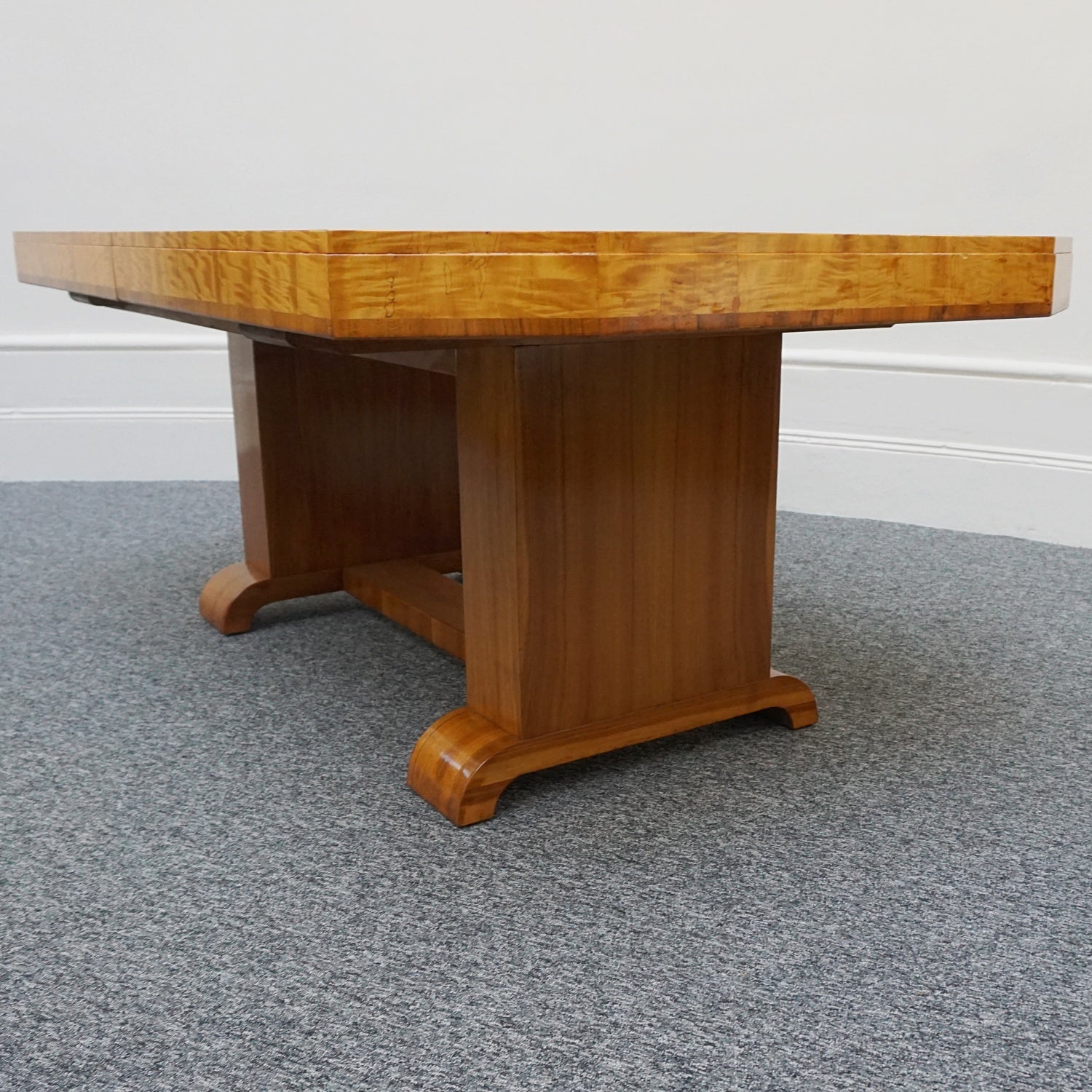 Stunning Original 10 Seat Dining Suite by Waring & Gillow English Made Art Deco - Satinwood - Jeroen Markies Art Deco