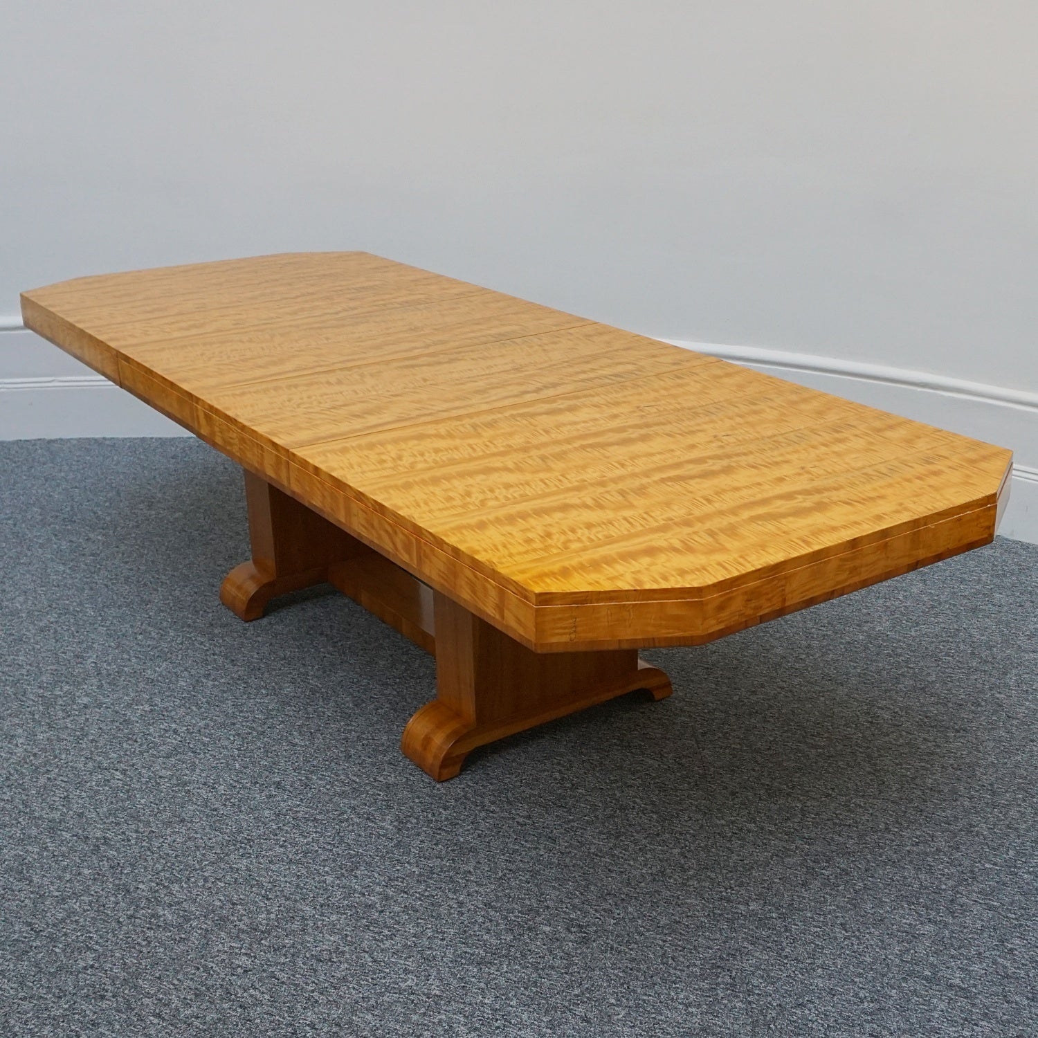 Stunning Original 10 Seat Dining Suite by Waring & Gillow English Made Art Deco - Satinwood - Jeroen Markies Art Deco