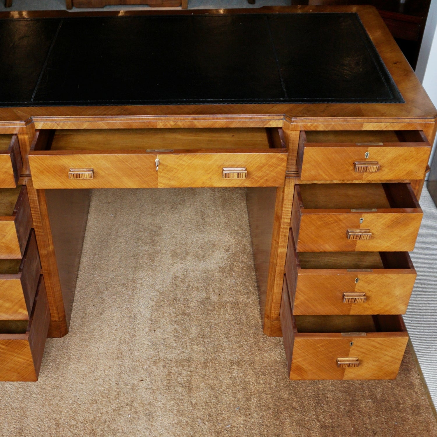 Art Deco Desk Attributed to Heal's of London Jeroen Markies Art Deco