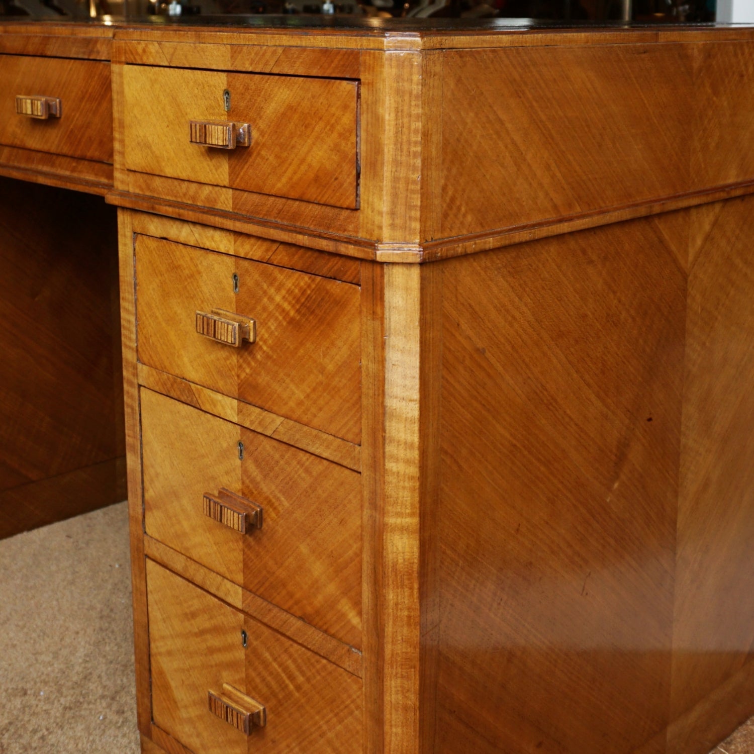 Art Deco Desk Attributed to Heal's of London Jeroen Markies Art Deco