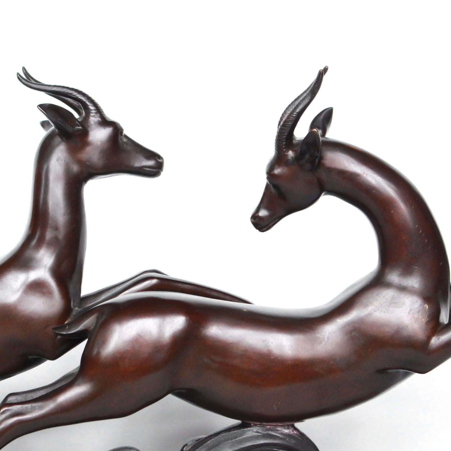 Art Deco Bronze Gazelles