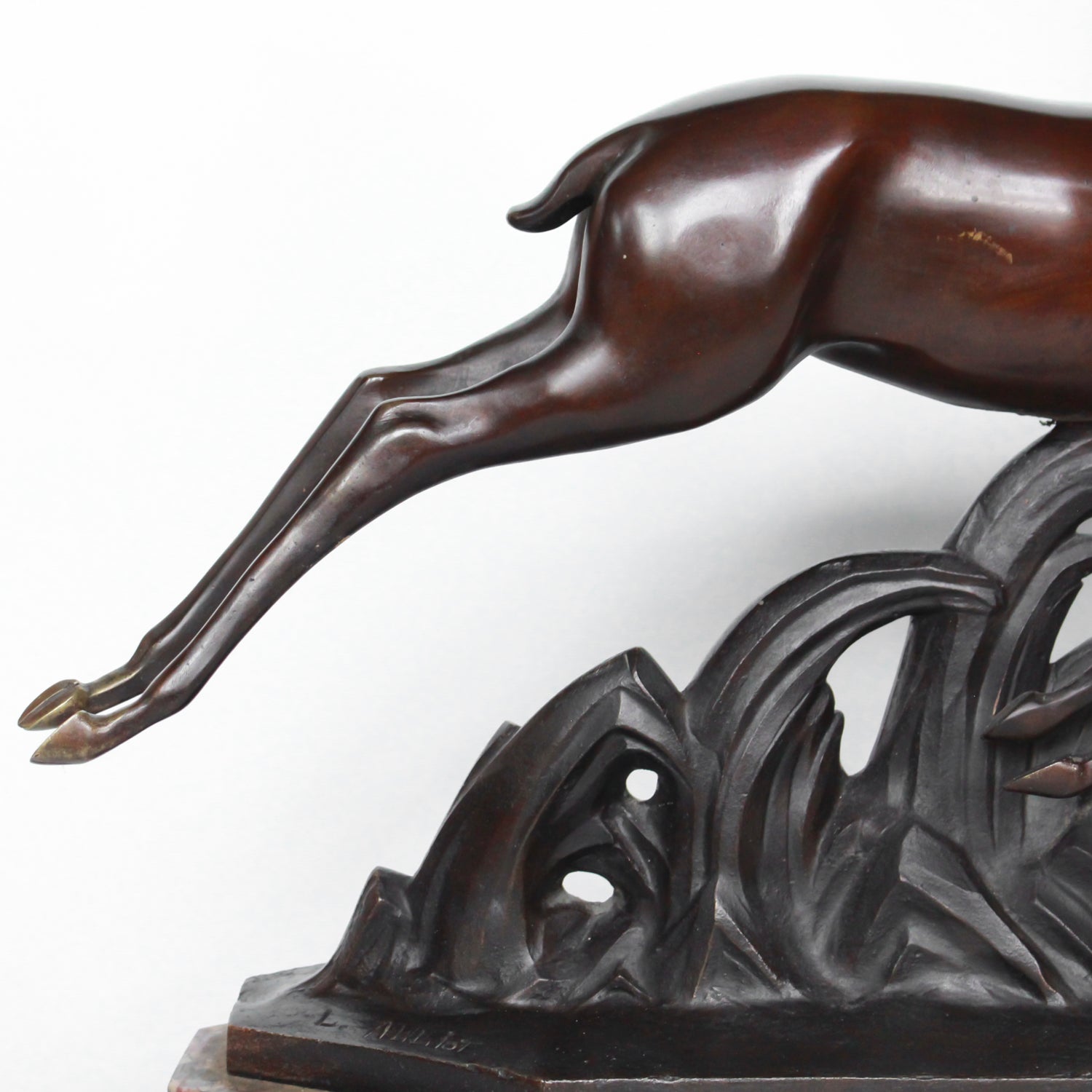 Art Deco Bronze Gazelles