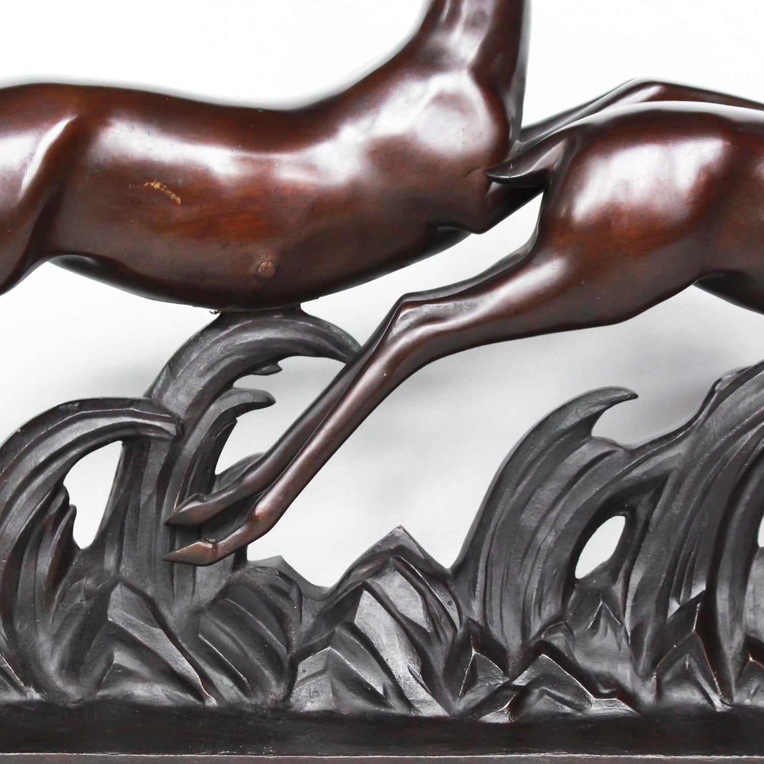 Art Deco Bronze Gazelles
