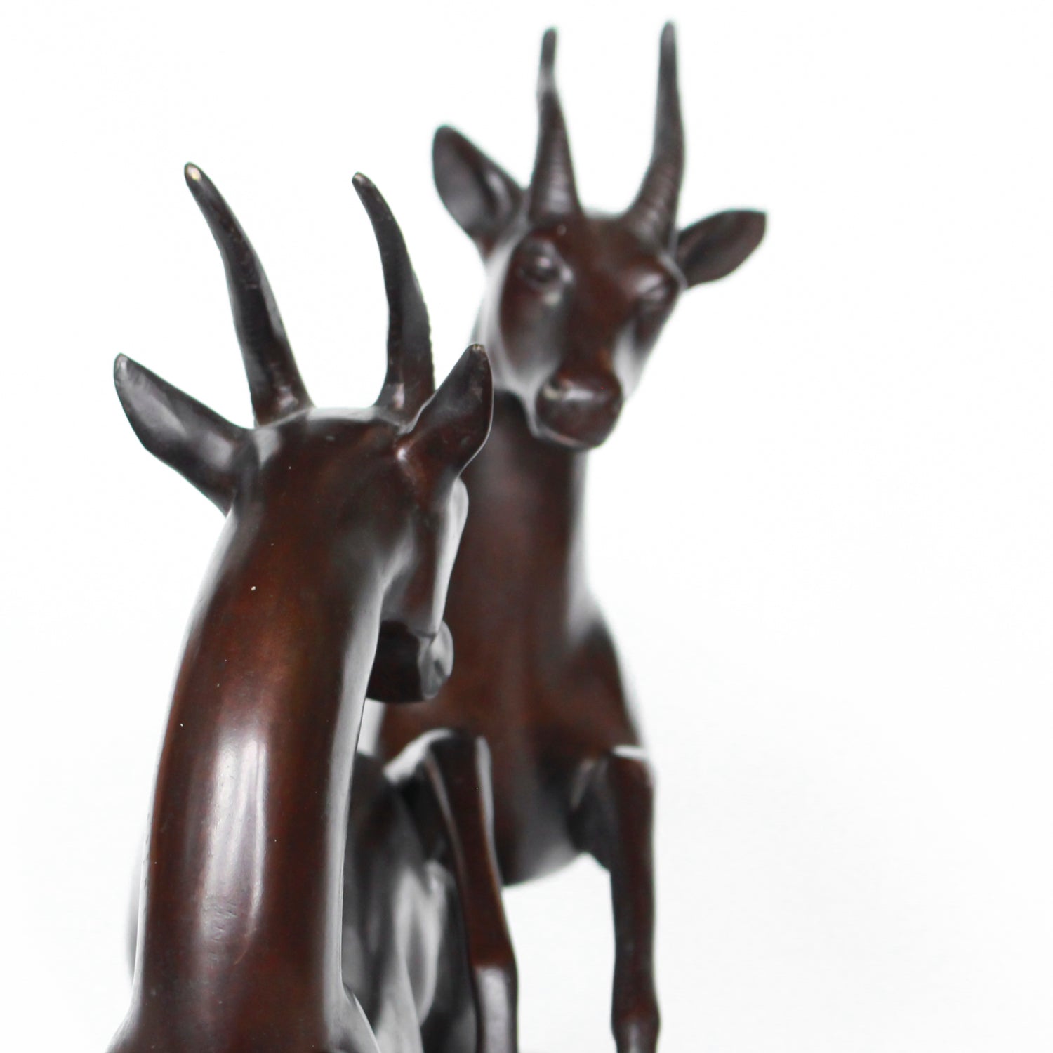 Art Deco Bronze Gazelles