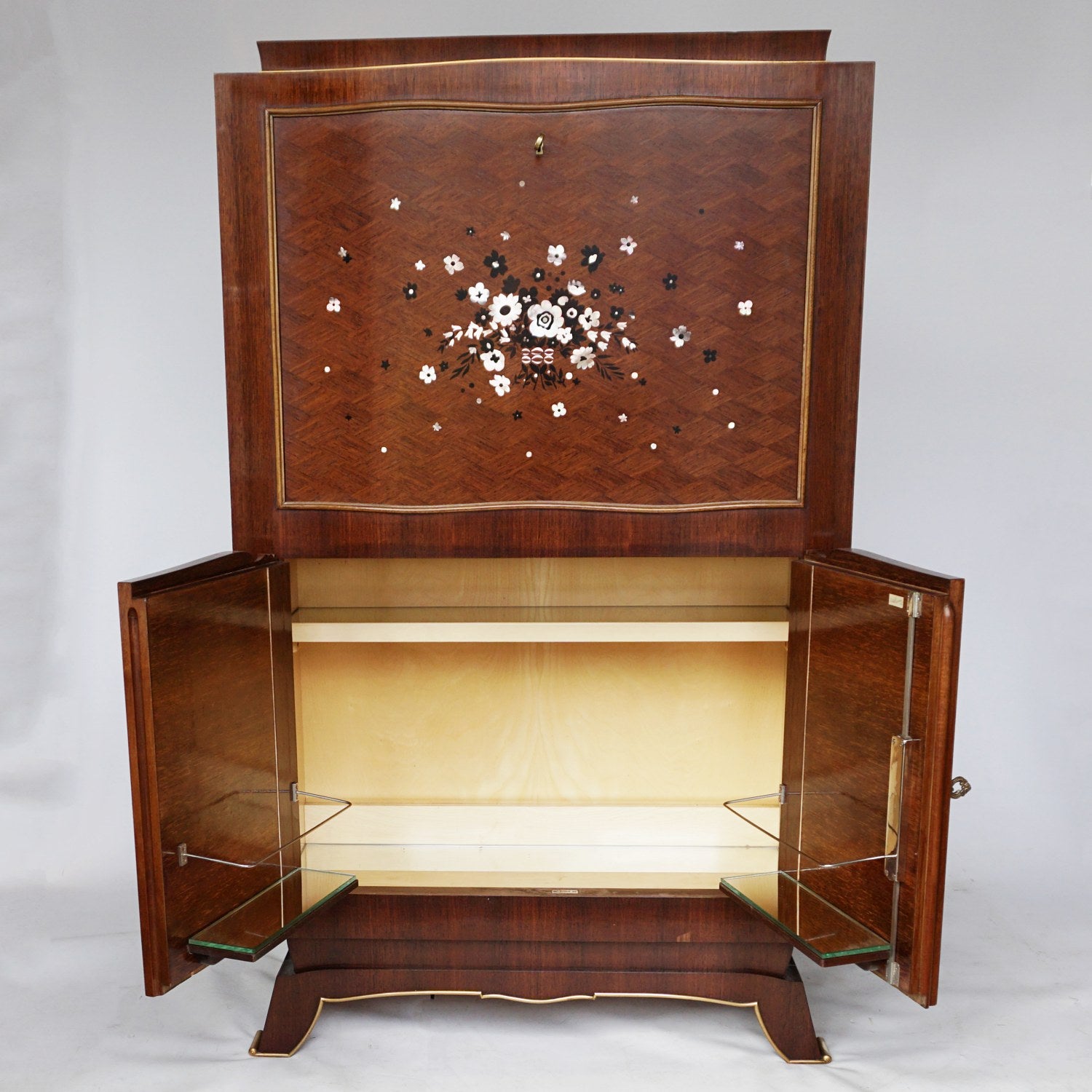 Signed Art Deco Cocktail Cabinet by Jules Leleu Jeroen Markies Art Deco