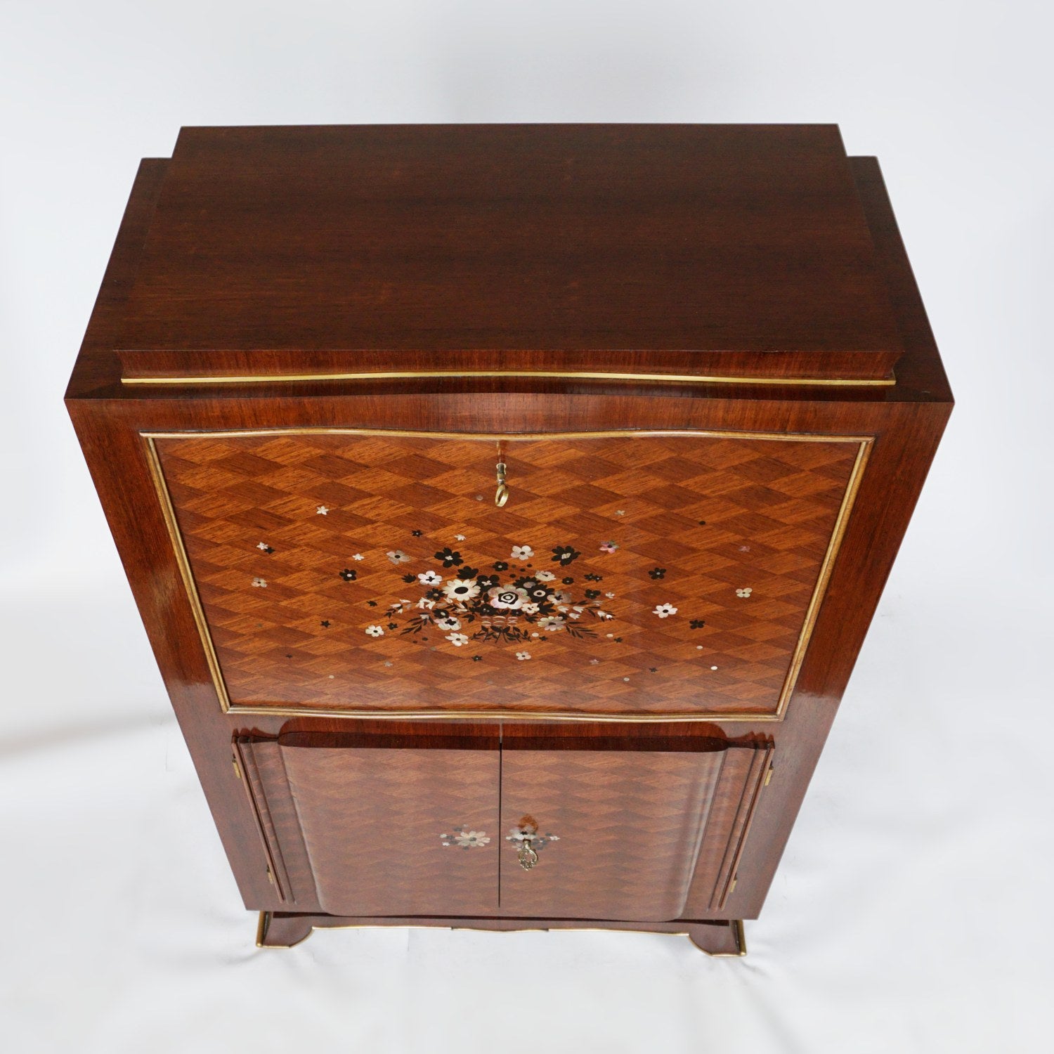Signed Art Deco Cocktail Cabinet by Jules Leleu Jeroen Markies Art Deco