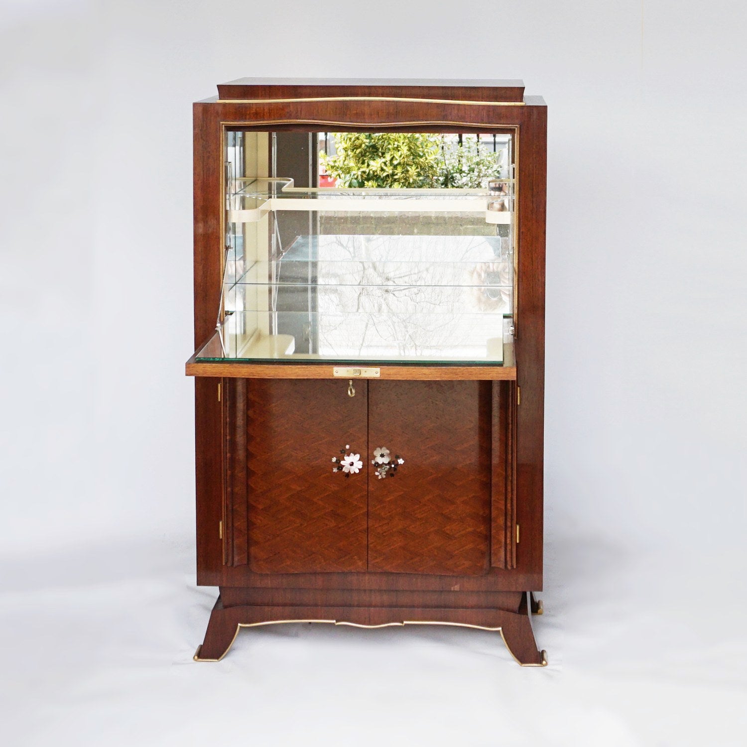 Signed Art Deco Cocktail Cabinet by Jules Leleu Jeroen Markies Art Deco