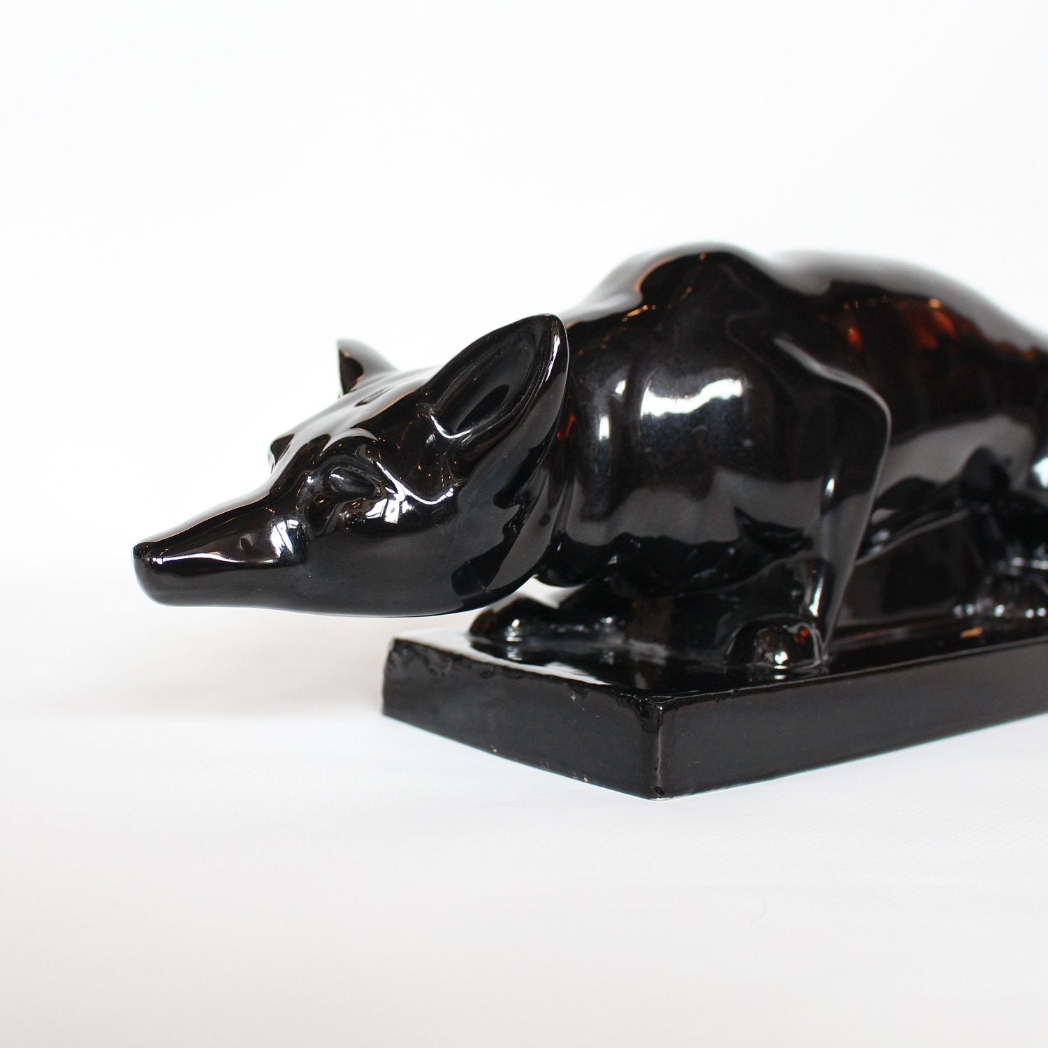 Art Deco Ceramic Fox