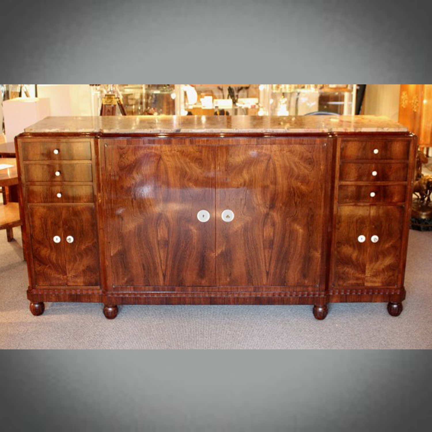 Art Deco sideboard - J&M Leleu - Vintage 20th Century Furniture - Jeroen Markies Art Deco