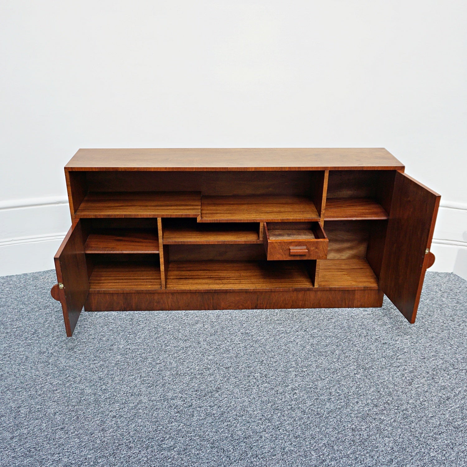 Art Deco Bookcase - Walnut - Mahogany - Jeroen Markies Art Deco Furniture