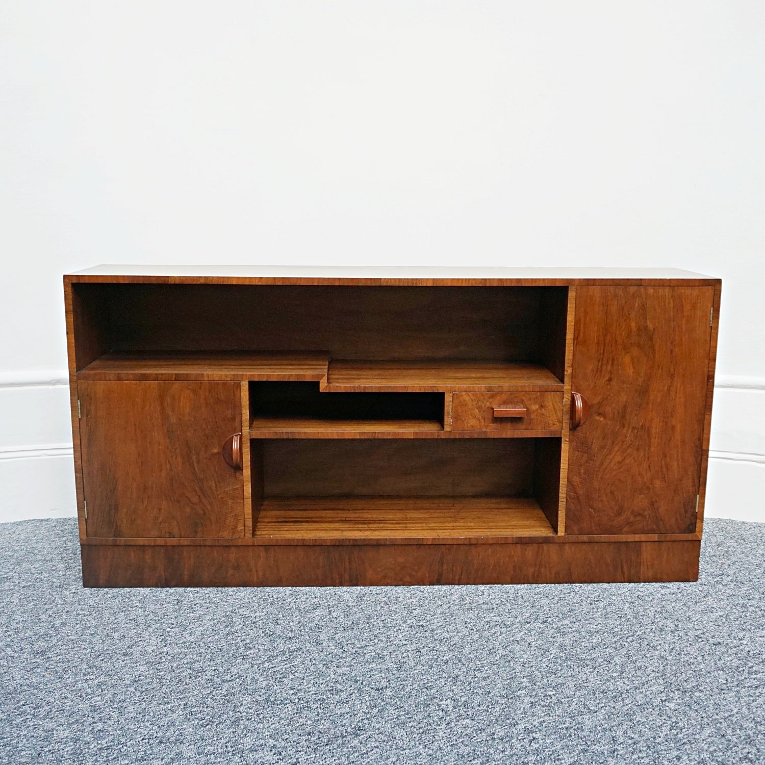 Art Deco Bookcase - Walnut - Mahogany - Jeroen Markies Art Deco Furniture