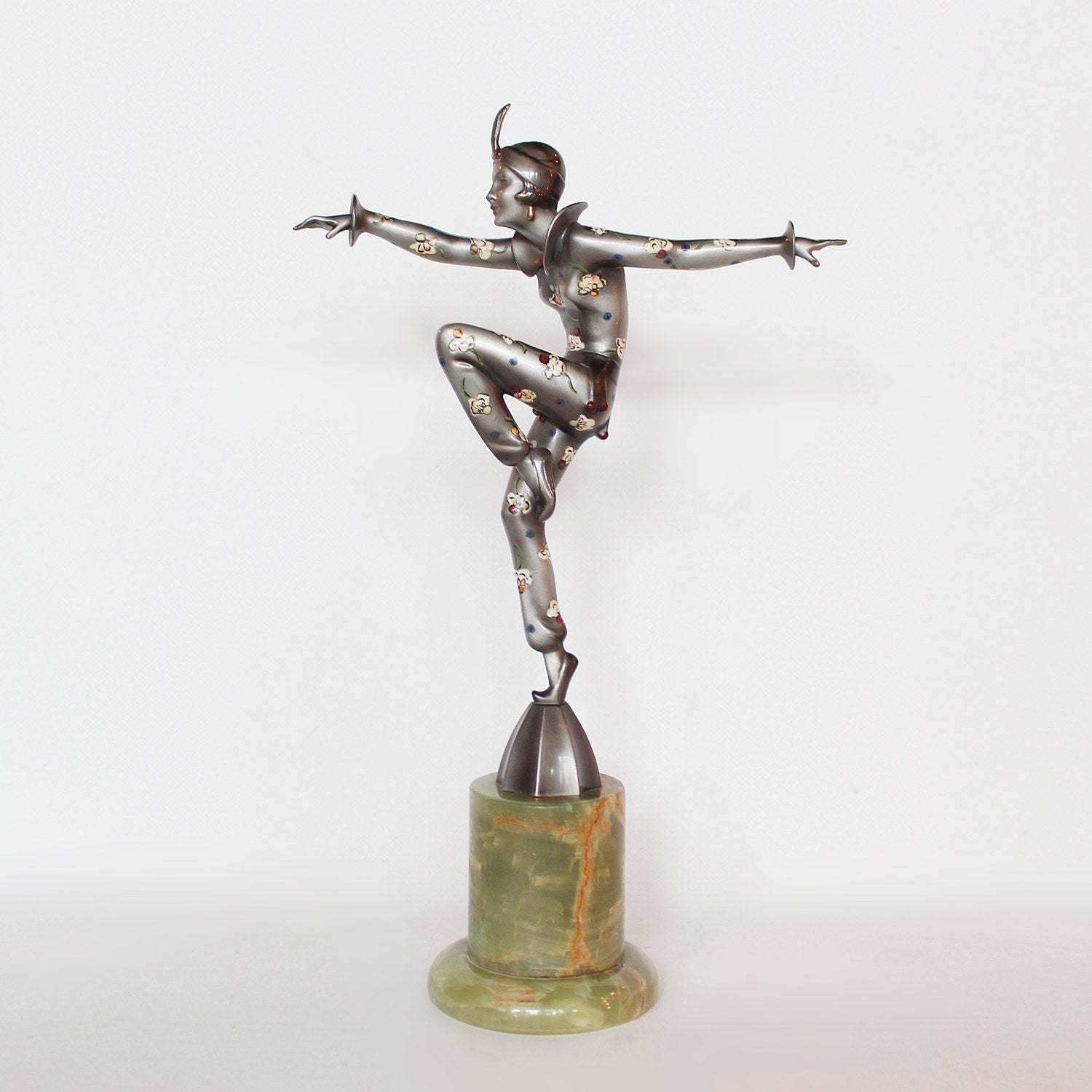 Josef Lorenzl Art Deco cold painted bronze Con Brio at Jeroen Markies