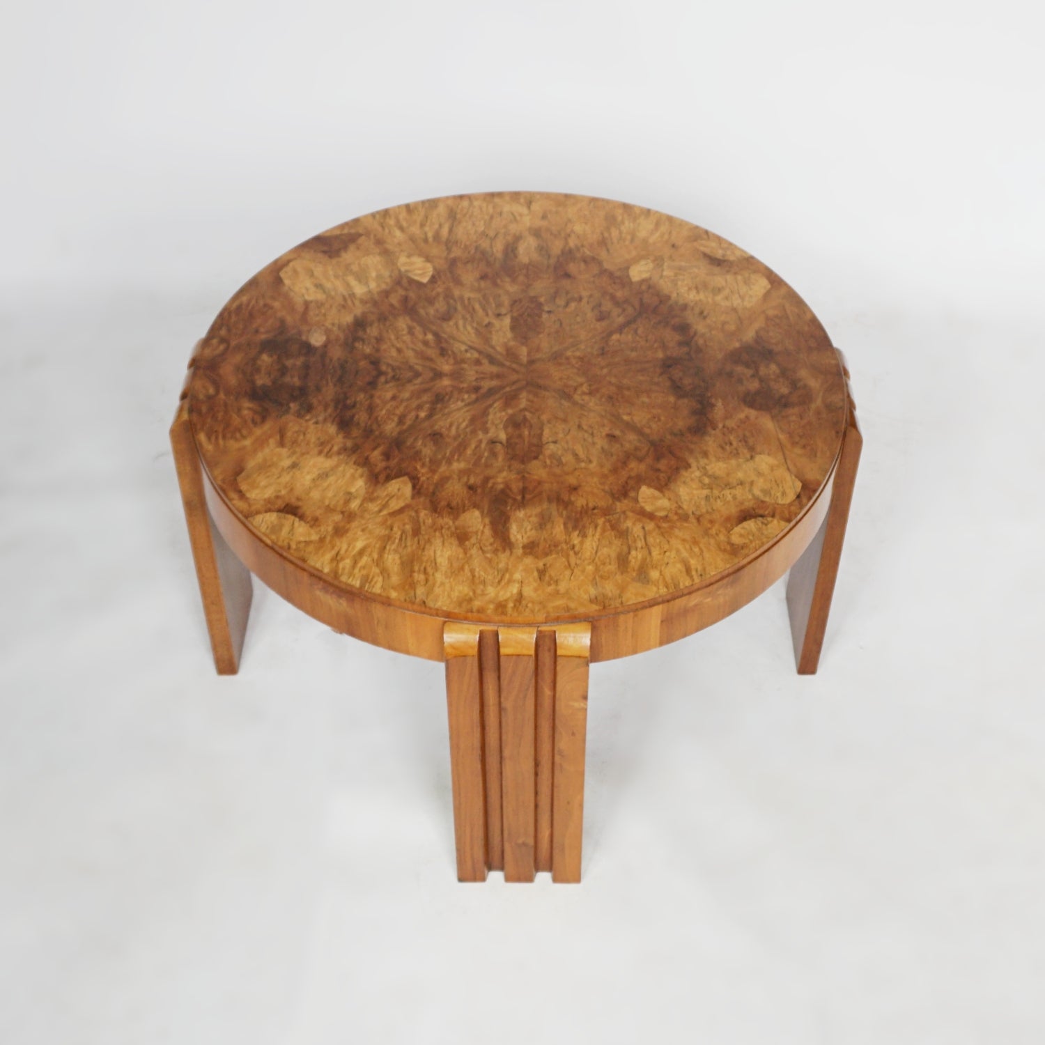 Art Deco Coffee Table Burr Walnut Jeroen Markies Art Deco