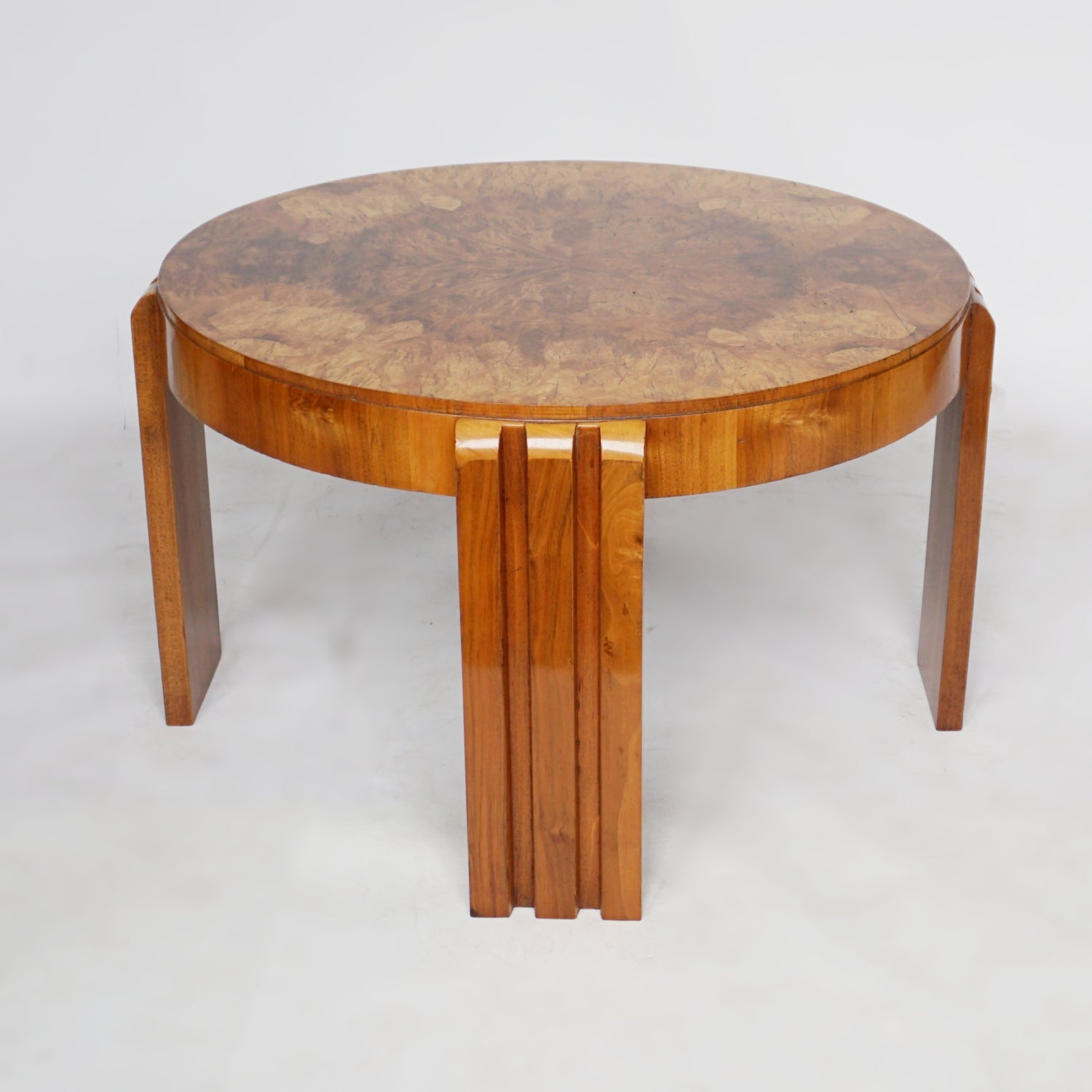 Art Deco Coffee Table Burr Walnut Jeroen Markies Art Deco