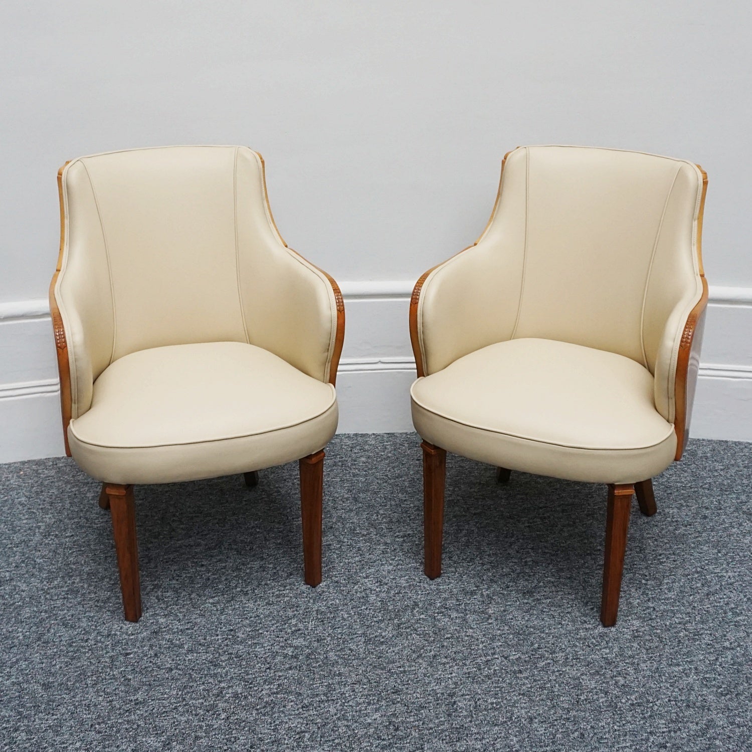 Original Pair of Art Deco Armchairs by Maurice Adams Circa 1930 - Jeroen Markies Art Deco