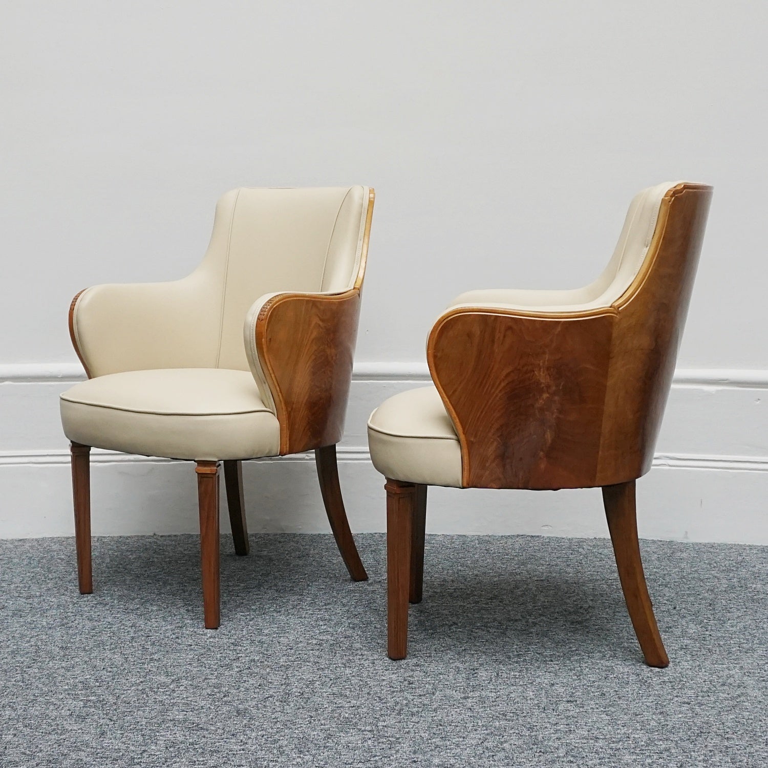 Original Pair of Art Deco Armchairs by Maurice Adams Circa 1930 - Jeroen Markies Art Deco